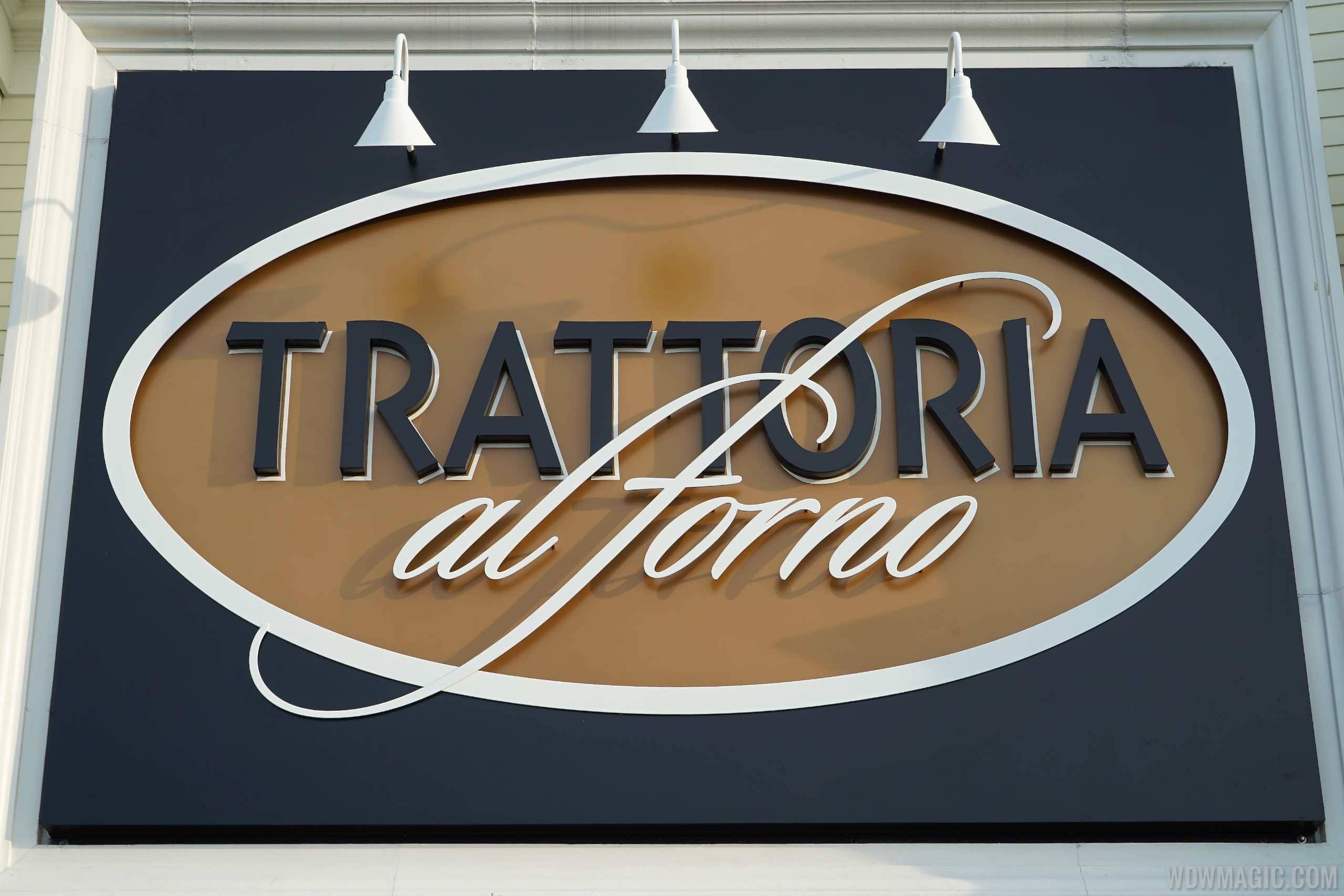 Trattoria al Forno finishing touches on exterior