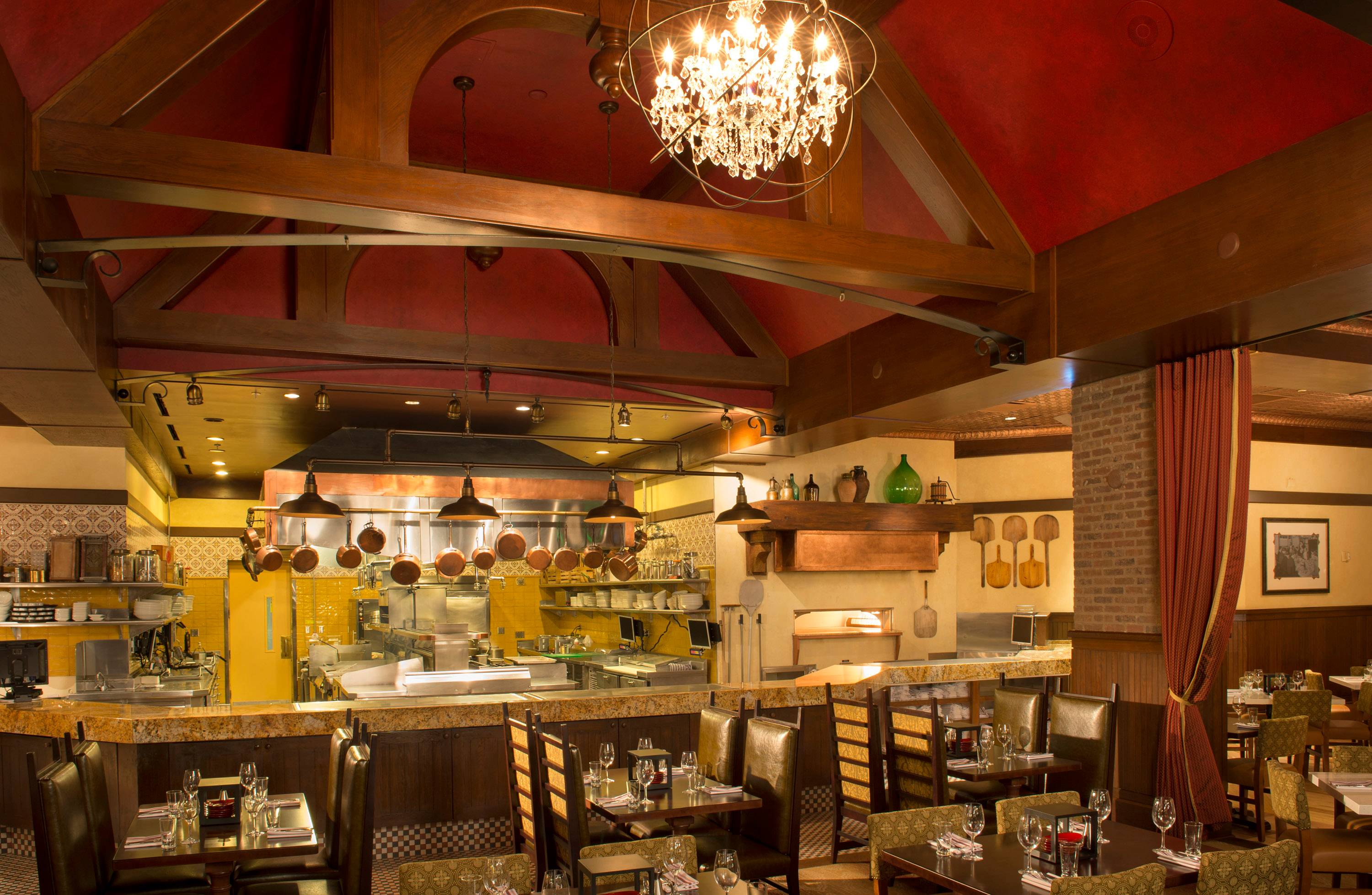 PHOTOS - A look inside the dining room at Trattoria al Forno on Disney's BoardWalk