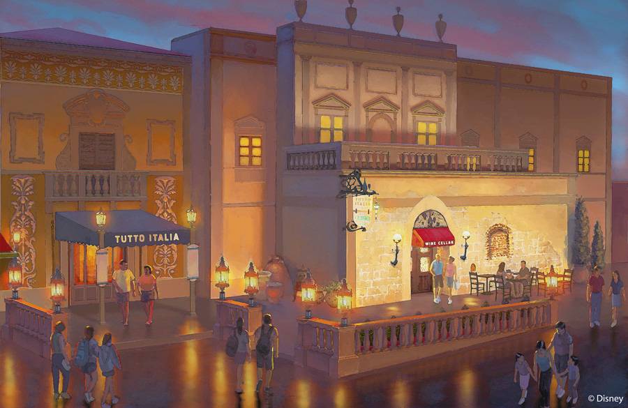 CONCEPT ART - First look at Epcot's newest wine bar - Tutto Gusto