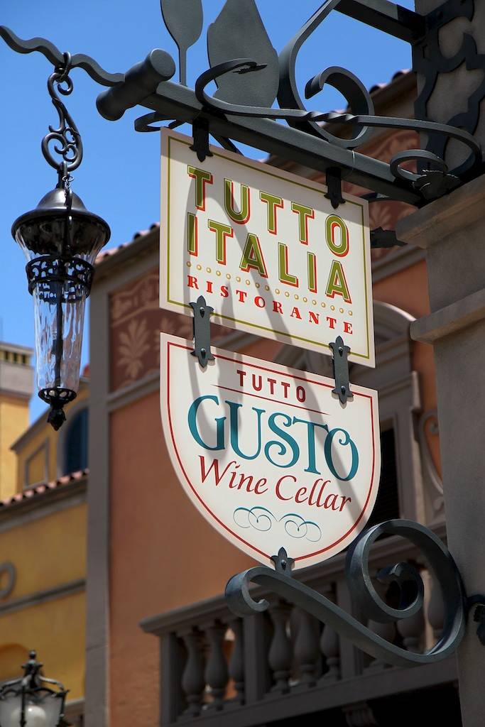 Tutto Italia Ristorante Menu - EPCOT World Showcase