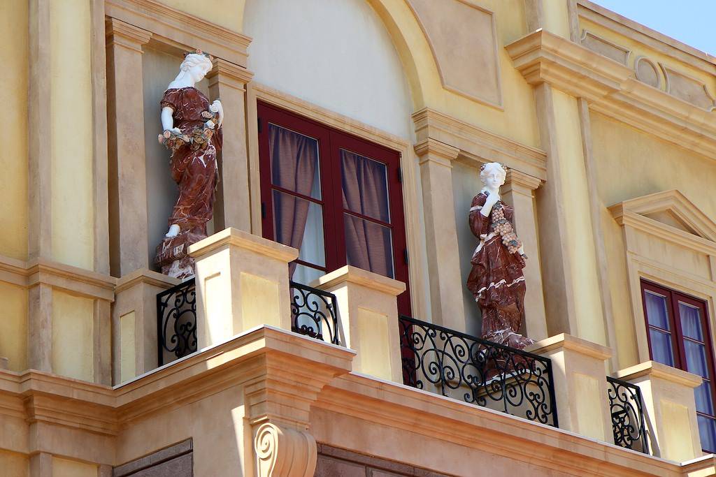 Statues above the main entrance