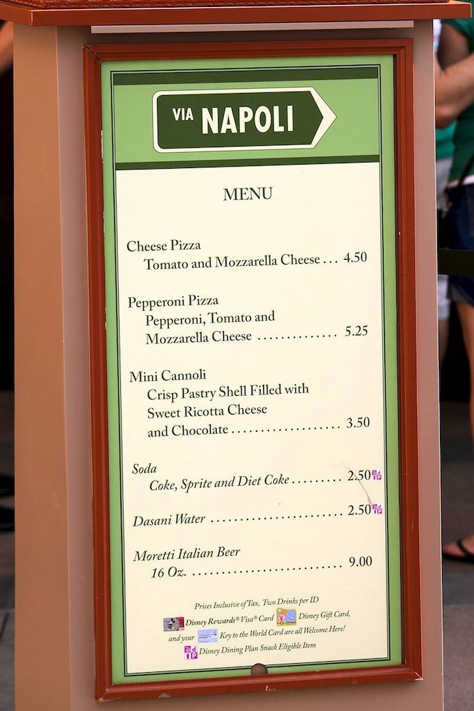 'By-the-slice' kiosk and food
