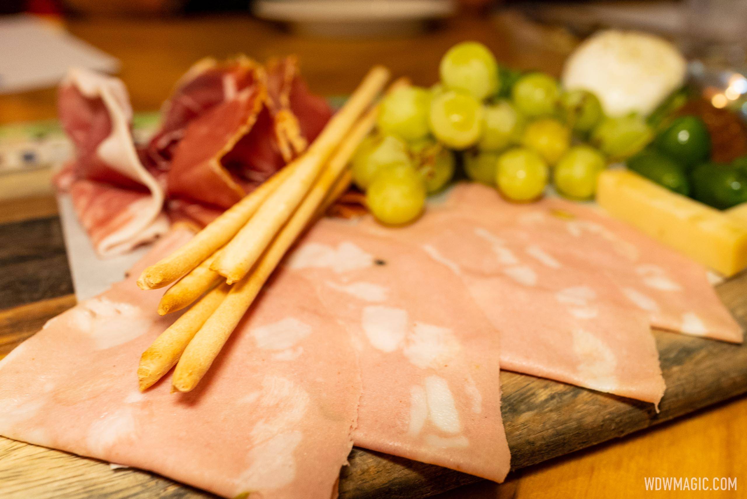 Via Napoli - Tagliere for two people - Board of prosciutto di Parma, salami, Mortadella, Burruata, Fontina, Crucolo, fig jam, grissini, Cerignola olive