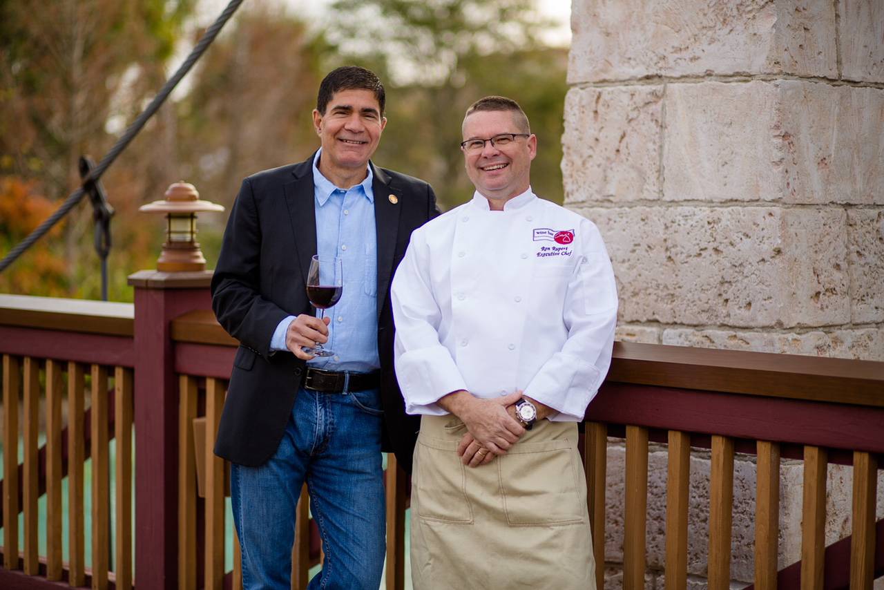 George Miliotes with executive chef Ron Rupert
