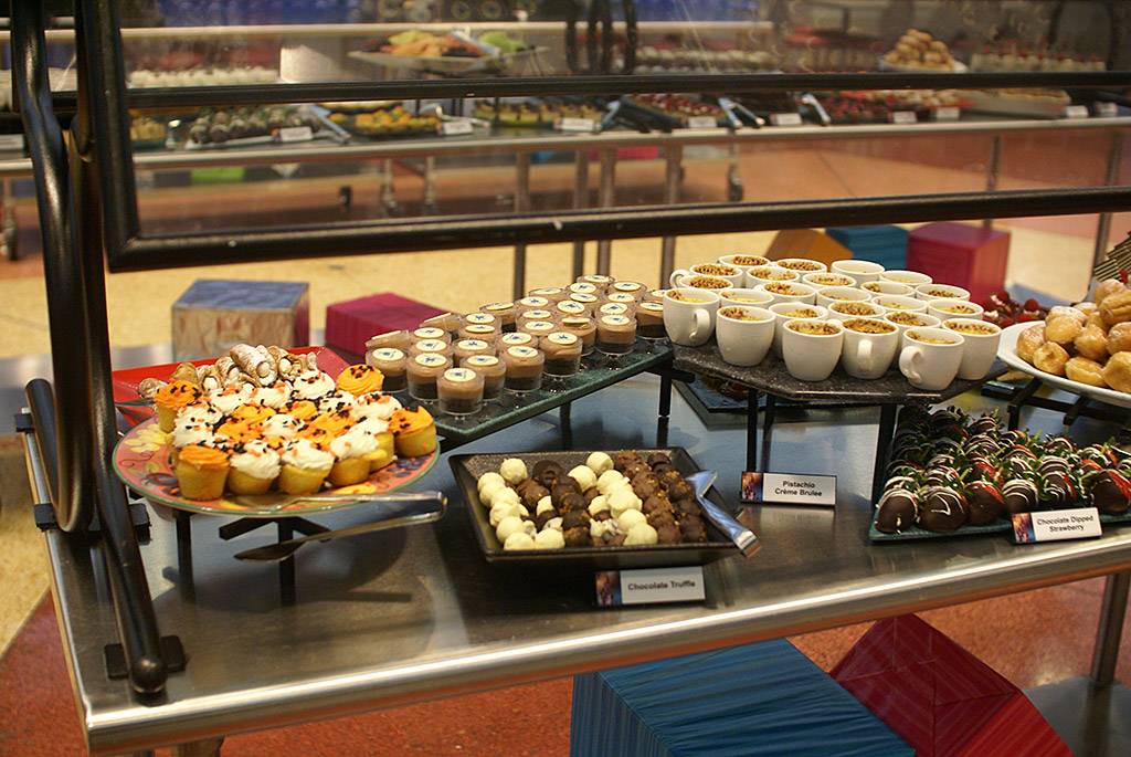 Desserts at the Tomorrowland Terrace