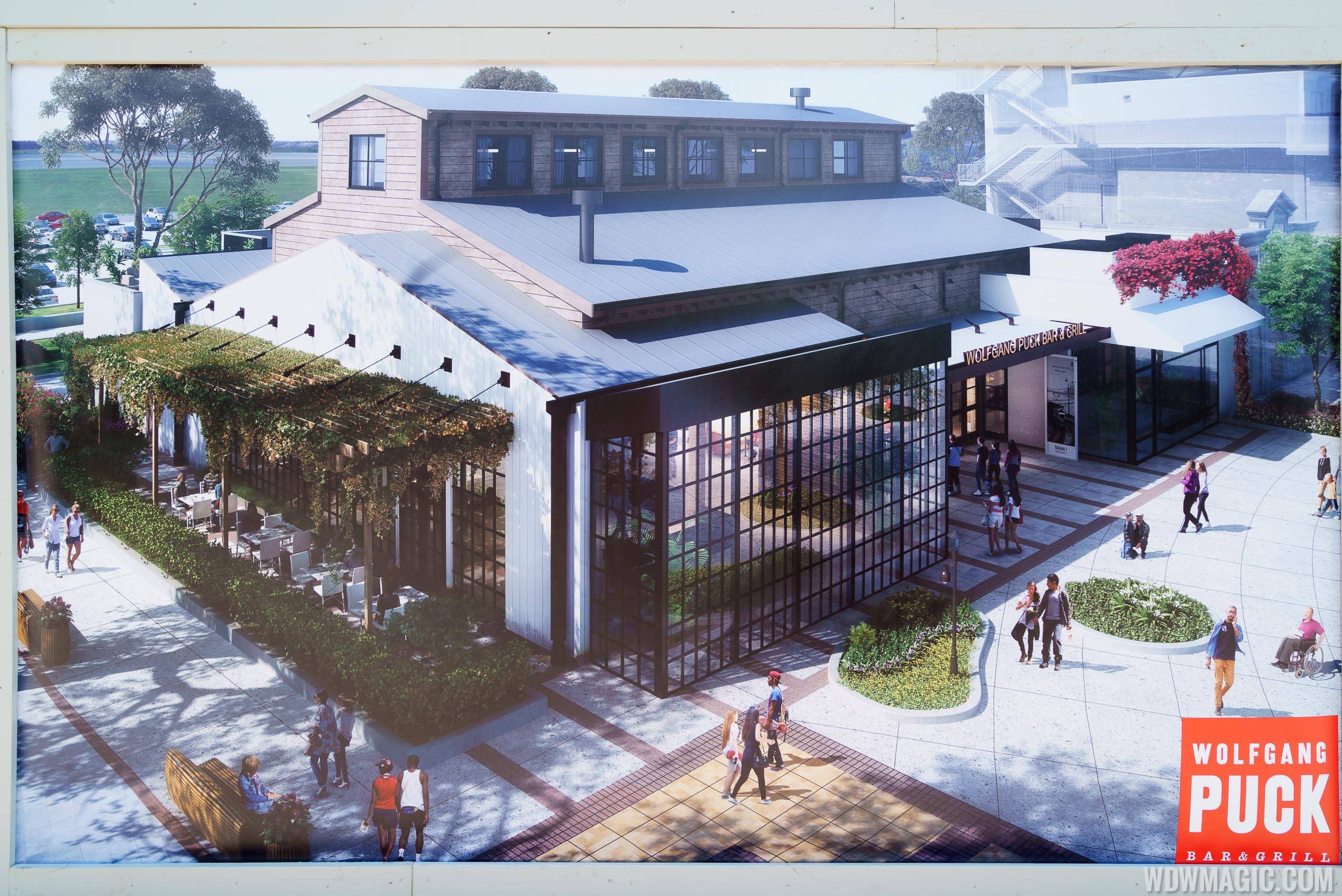 Wolfgang Puck Bar and Grill concept art - Exterior