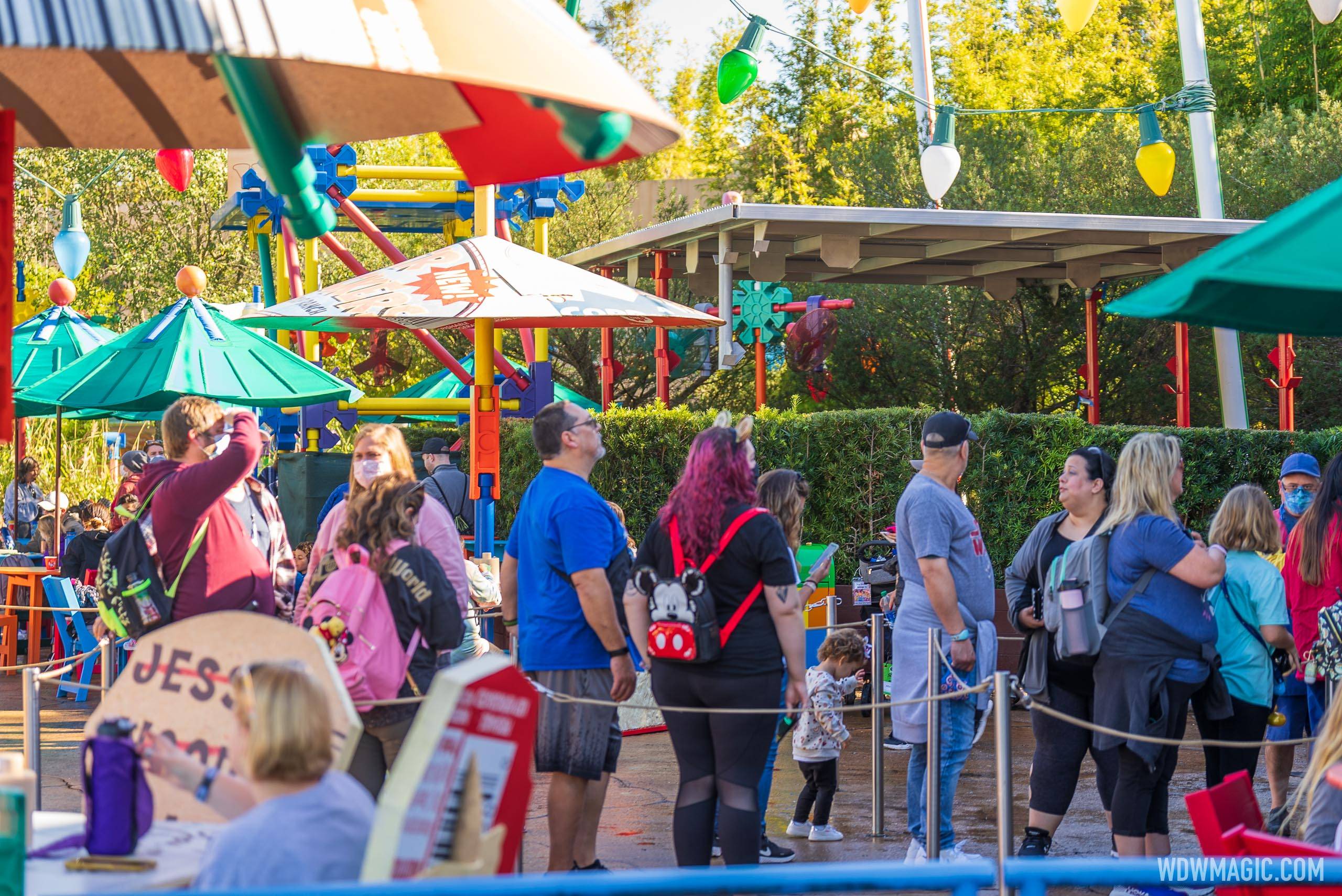 Having Lunch at Woody's Lunch Box in Toy Story Land at Disney's