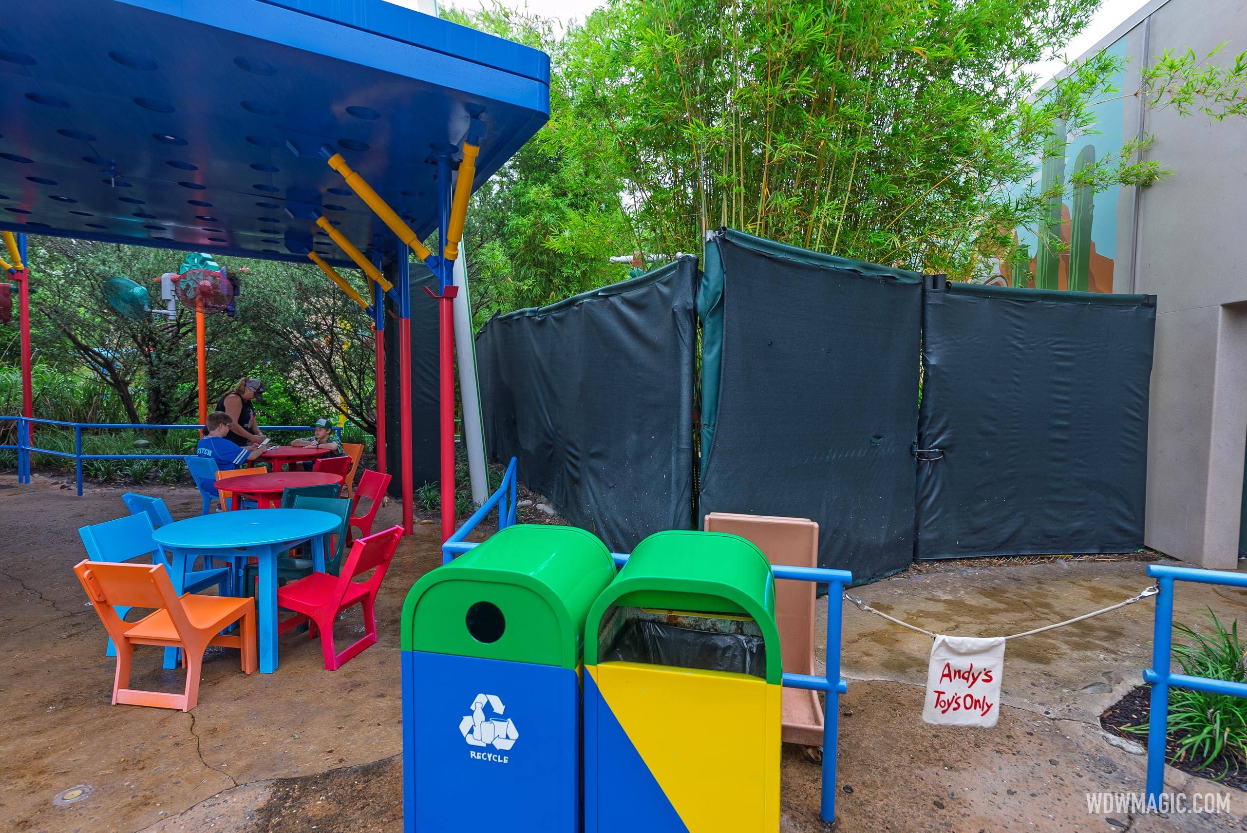 Woody's Lunch Box and New Snack Kiosk construction - July 2025