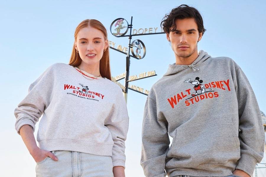 Mickey Mouse Walt Disney Studios Pullover Sweatshirt for Women and  Mickey Mouse Walt Disney Studios Pullover Hoodie for Adults