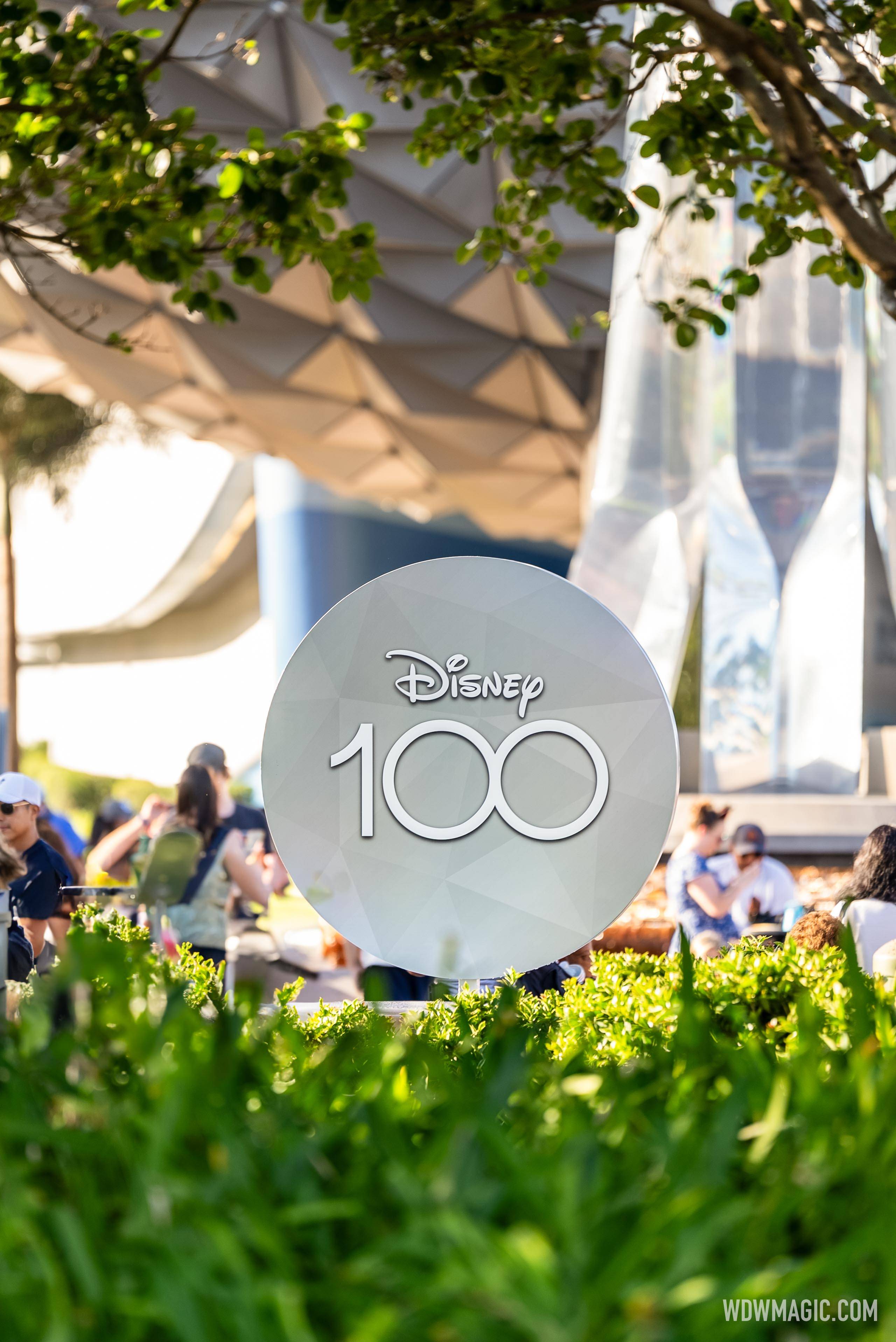 Disney100 decor at EPCOT