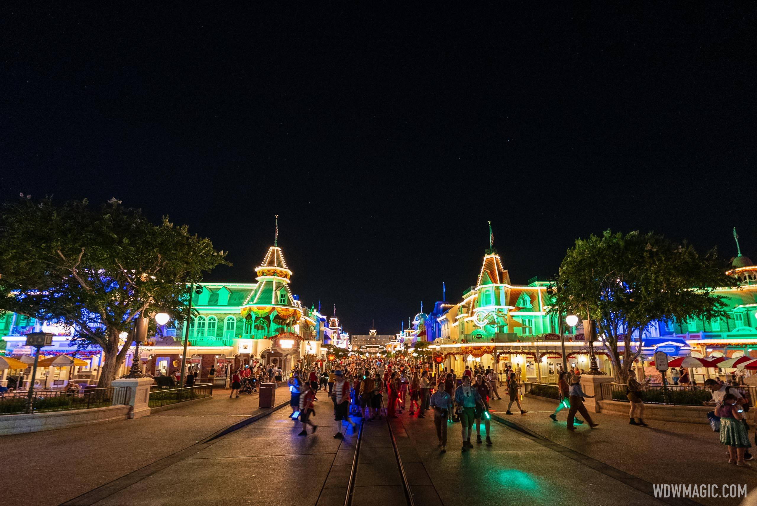 A look along Main Street as day guests are moved out