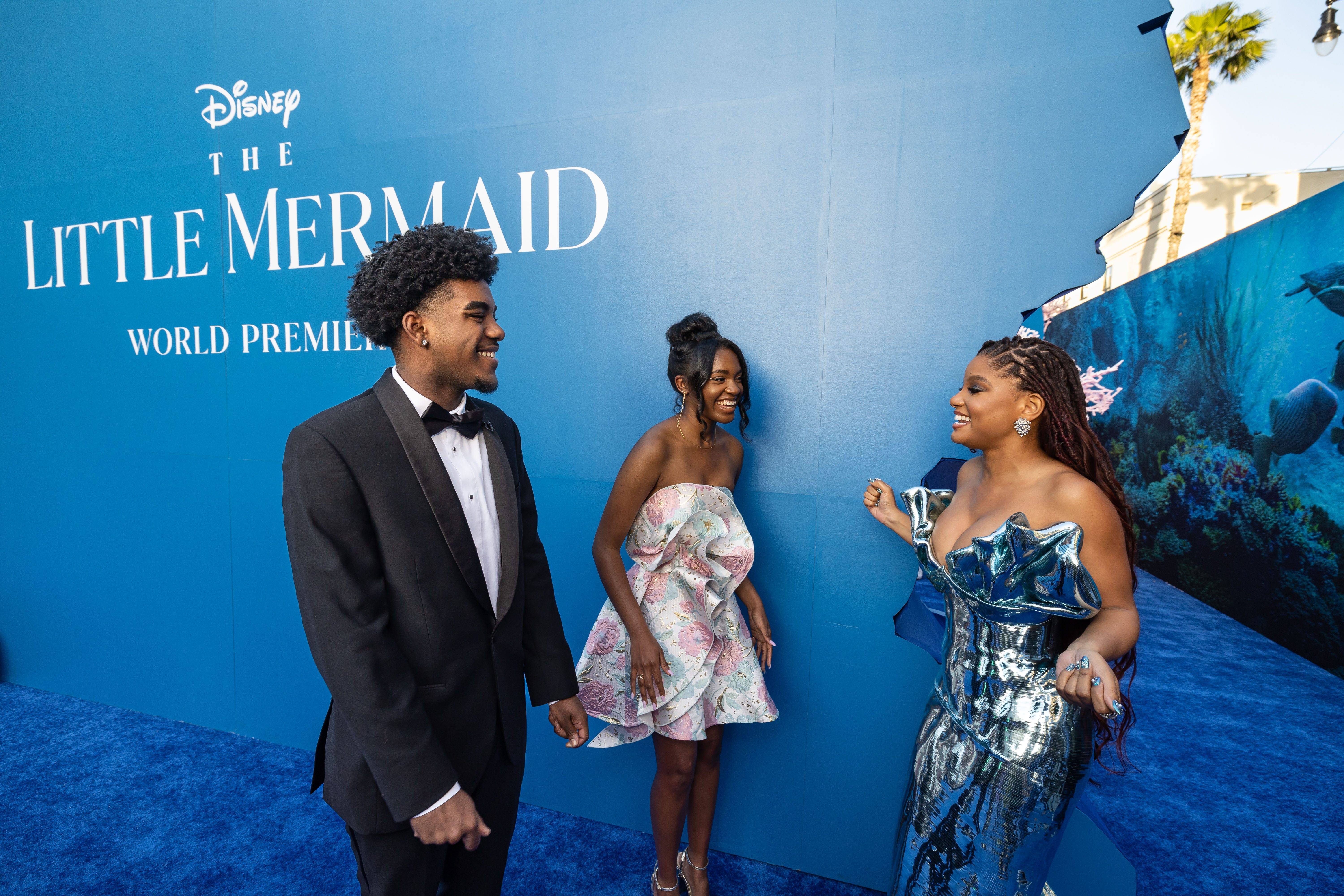 Disney Dreamers attend 'The Little Mermaid' World Premiere with the movie's star Halle Bailey