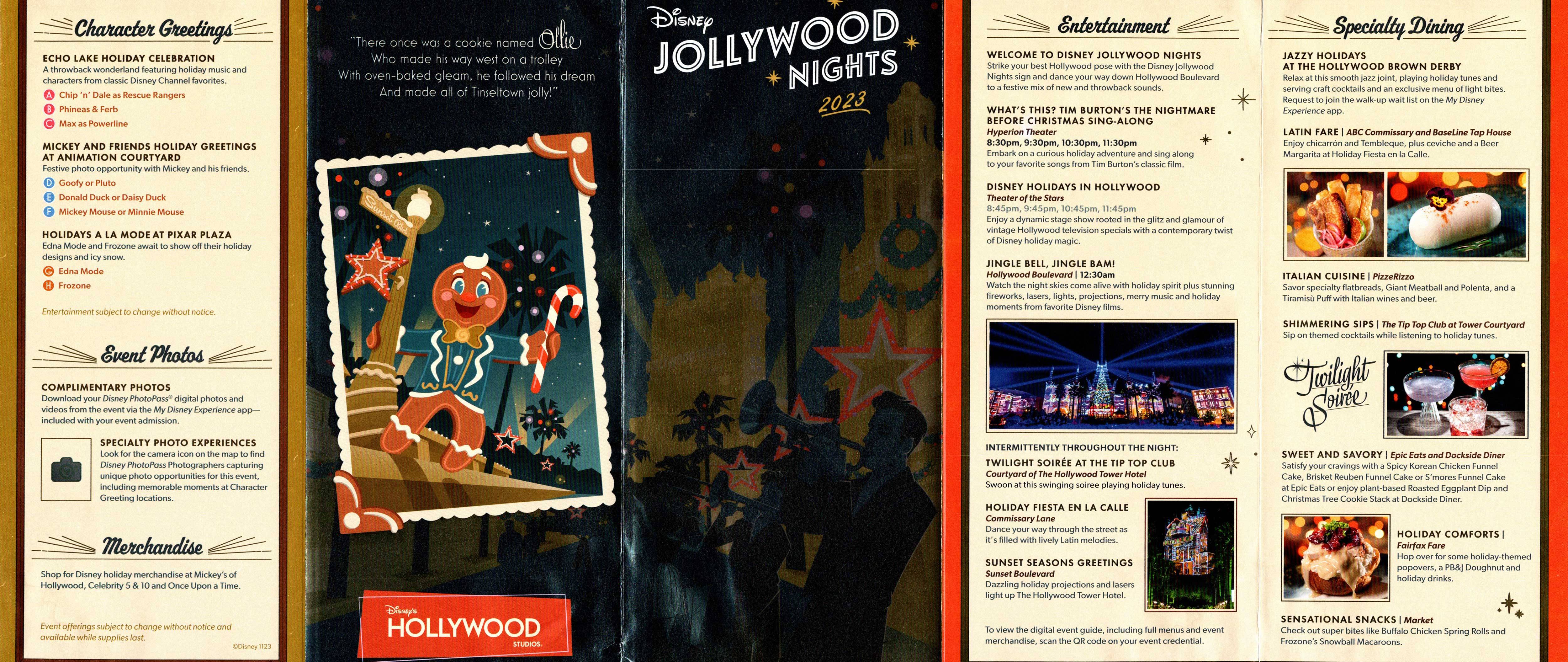 2023 Disney Jollywood Nights guide map
