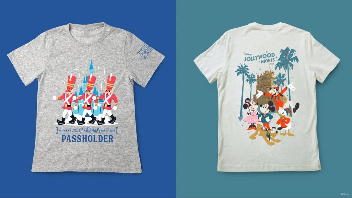 Disney Jollywood Nights and Mickey's Very Merry Christmas Party Passholder Shirts