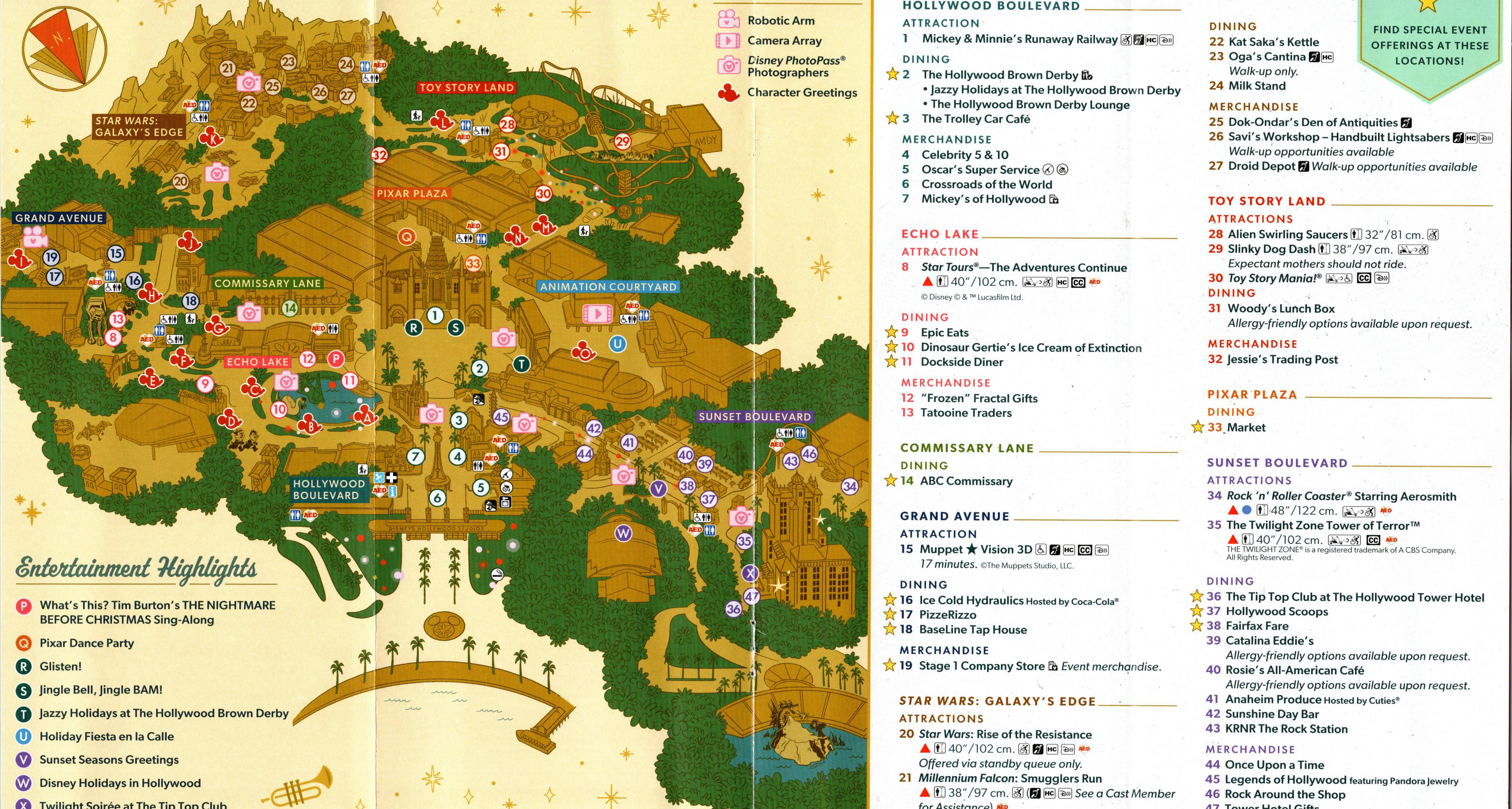 Disney Jollywood Nights Guidemap 2024