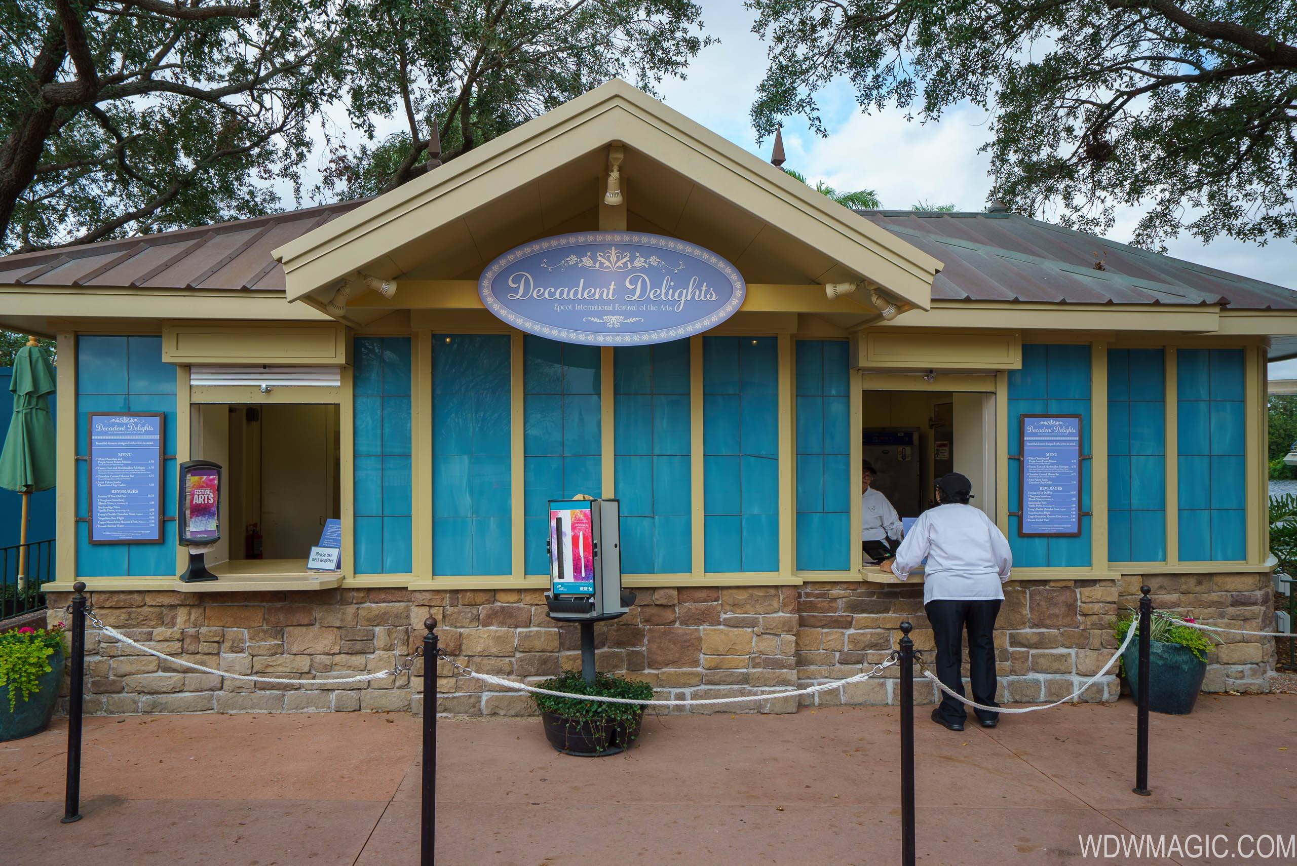 2018 Epcot Festival of the Arts - Decadent Delights kiosk