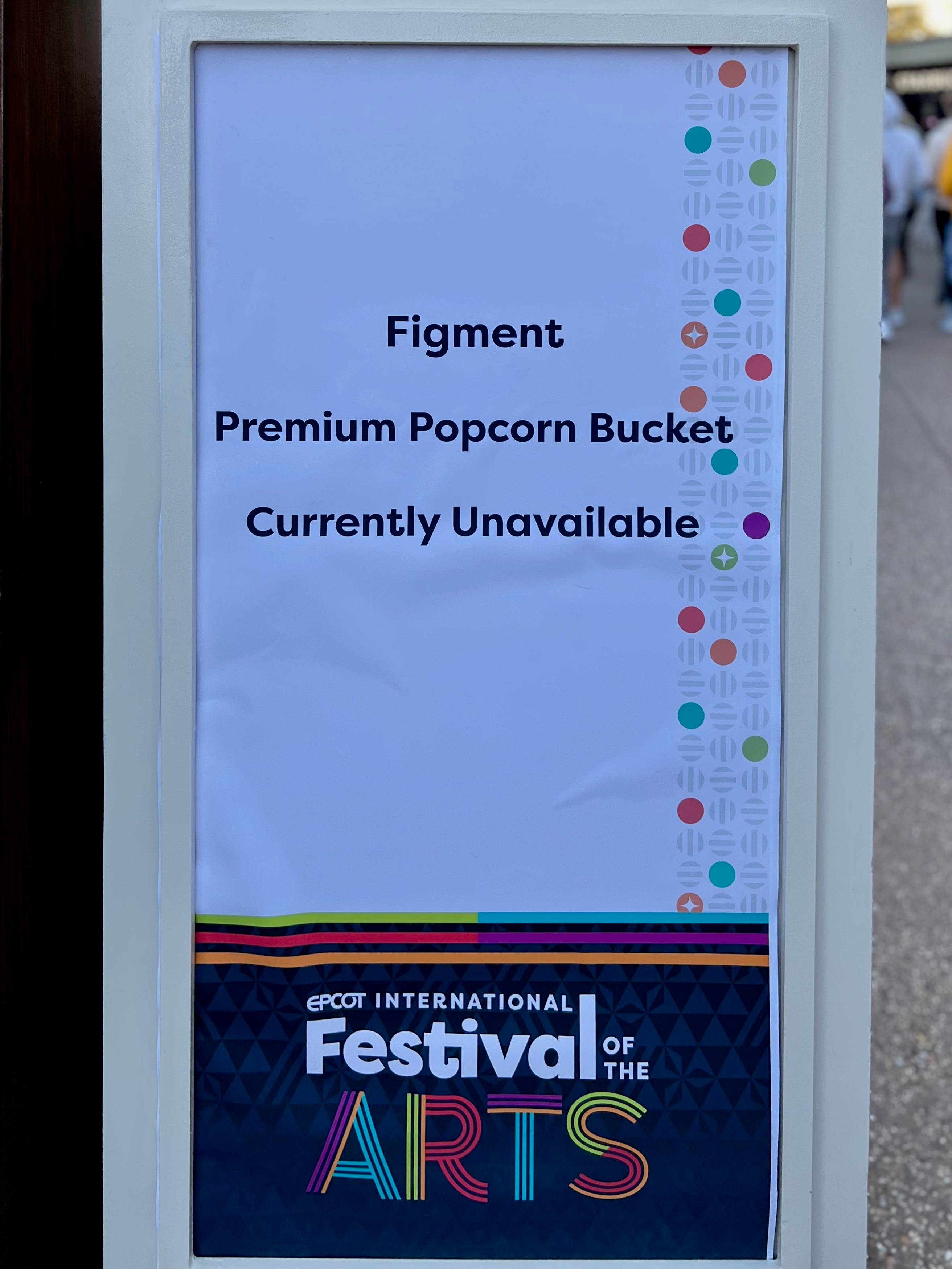 Figment Popcorn Buckets SOLD OUT - January 17 2022