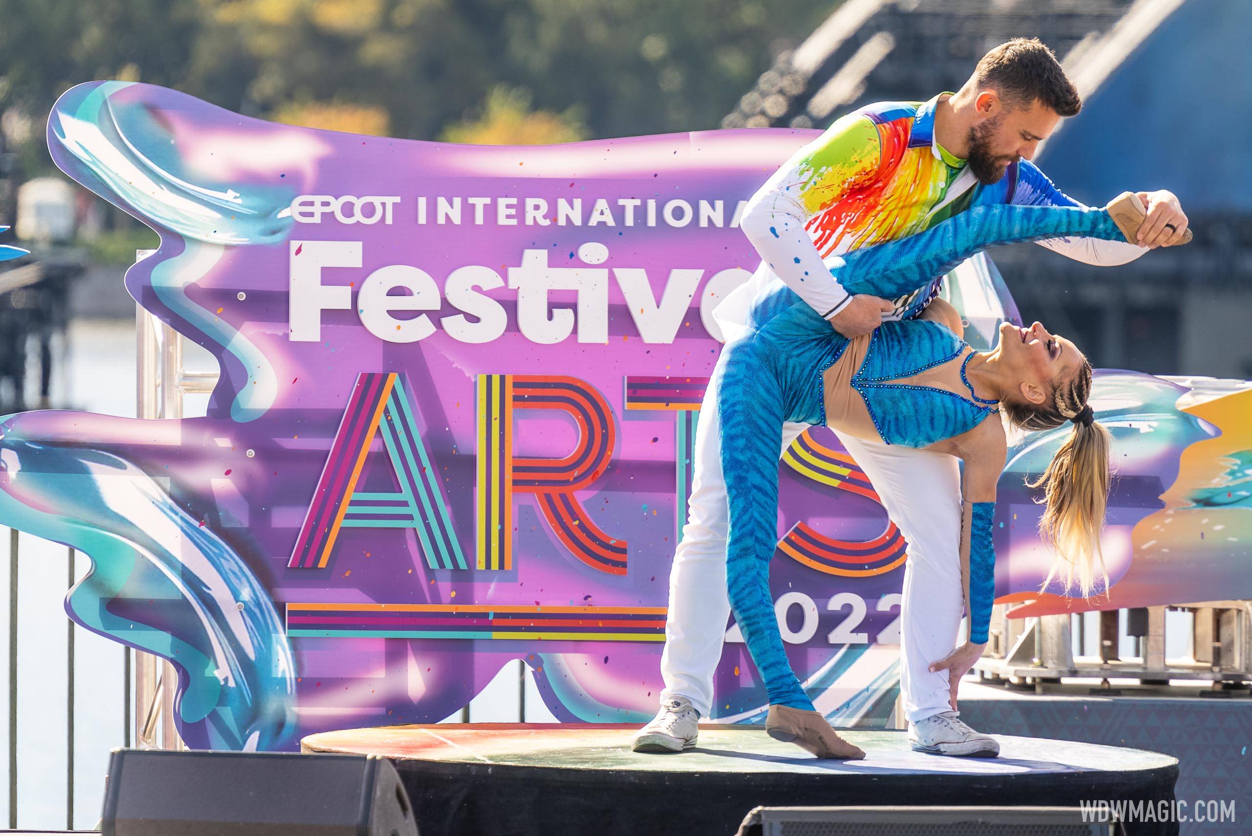 Performance schedule for live entertainment at the 2024 EPCOT International Festival of the Arts