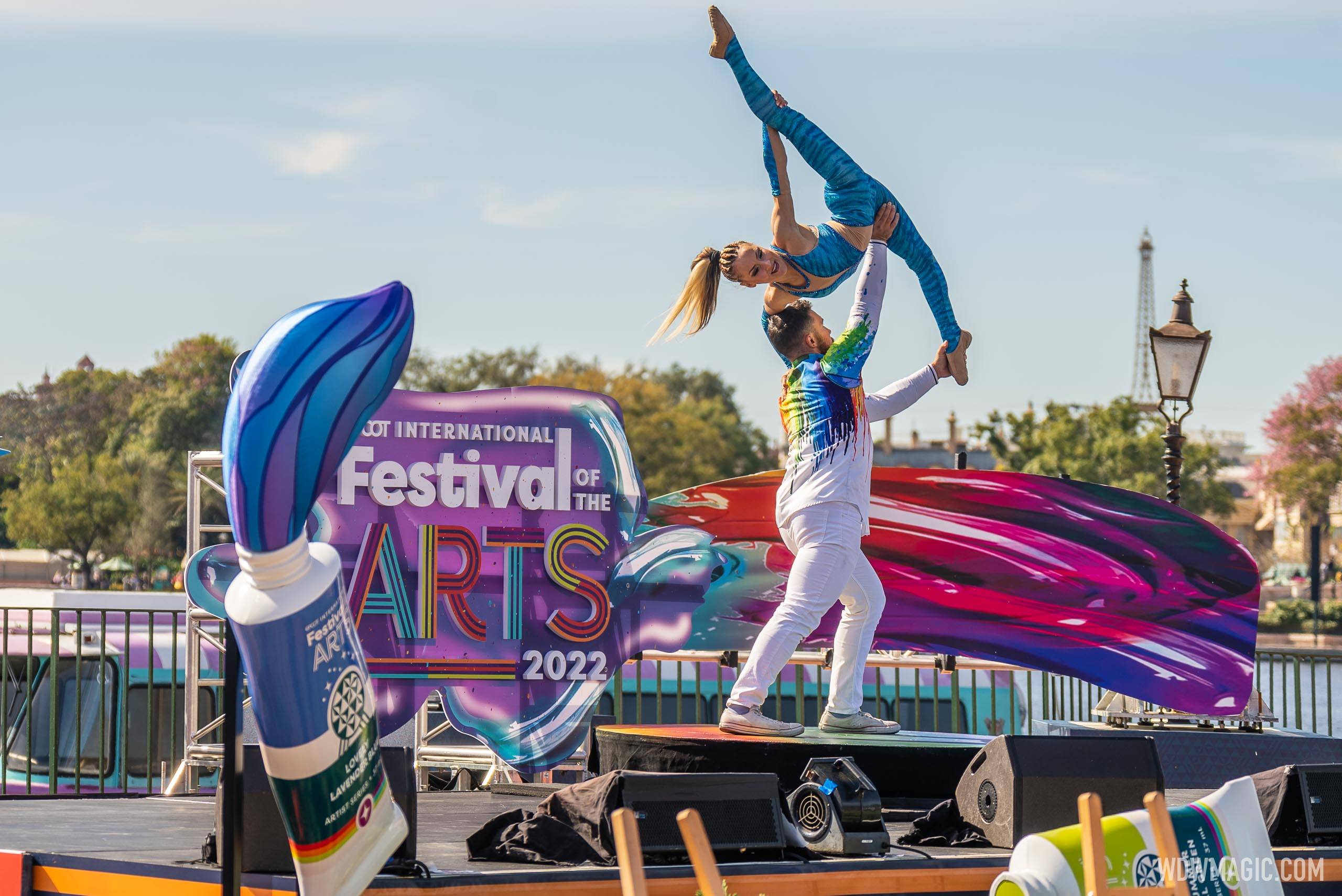 Performance schedule for live entertainment at the 2024 EPCOT International Festival of the Arts