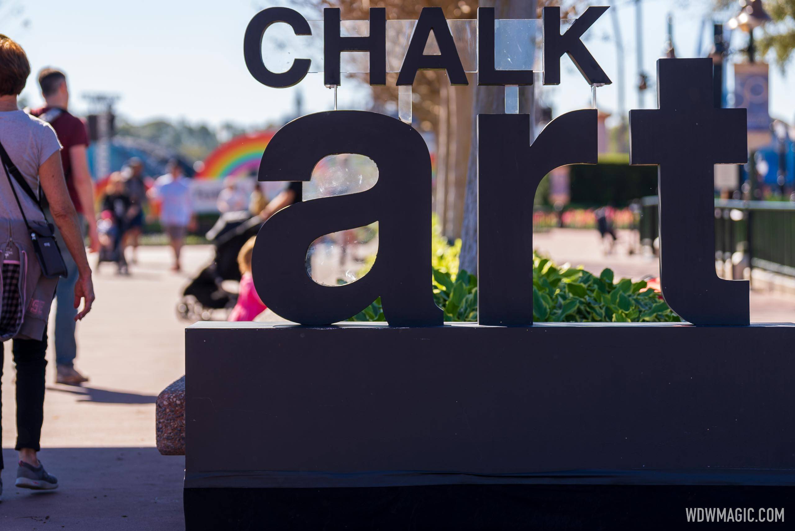 2023 EPCOT International Festival of the Arts Chalk Art sign