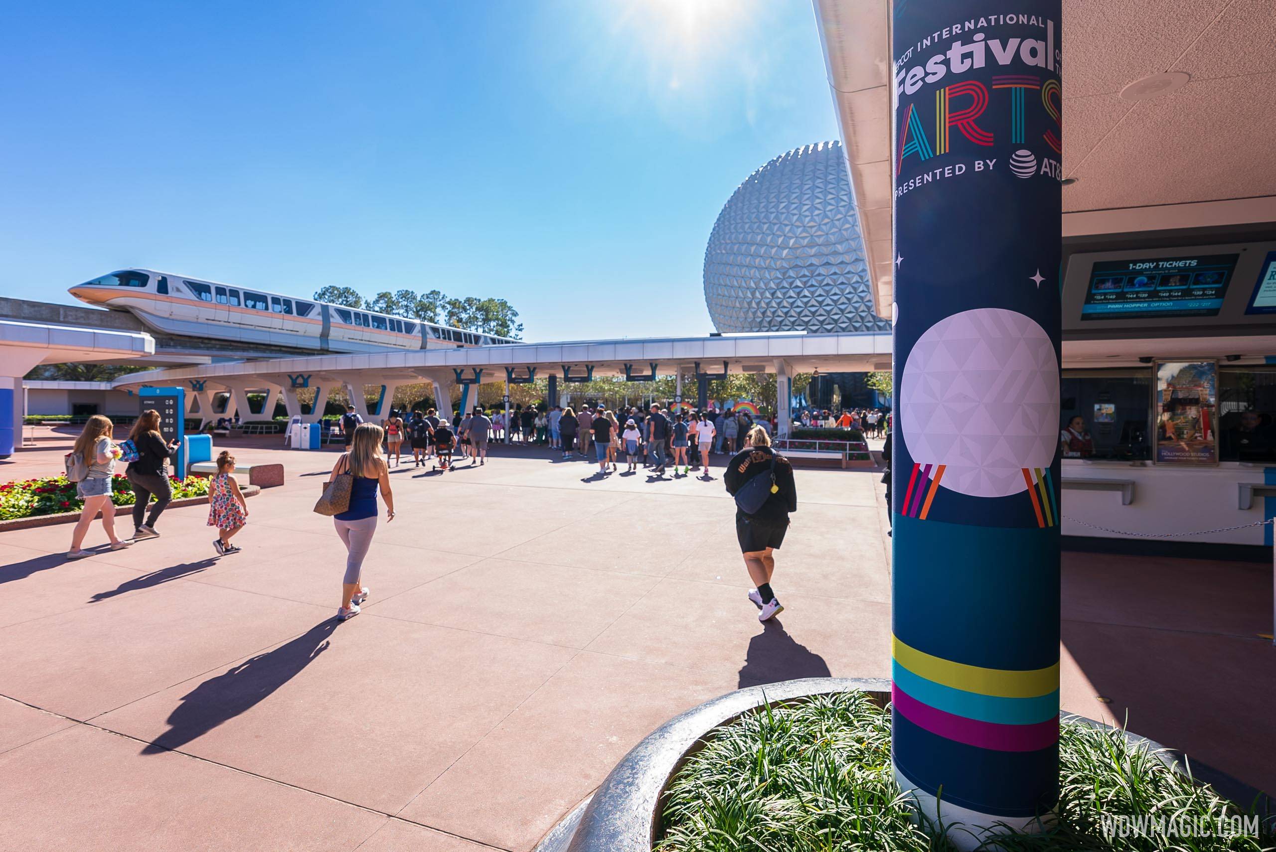 2023 EPCOT International Festival of the Arts ticket area banners