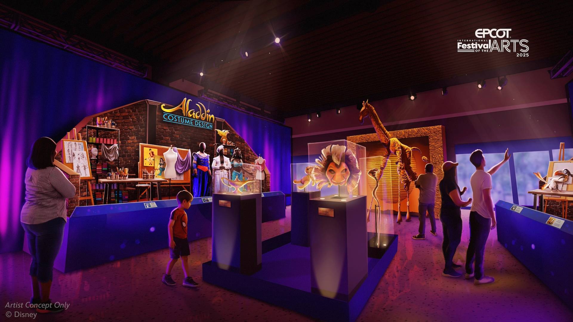 Once Upon A Stage: 30 Years of Disney on Broadway Exhibit Concept Art