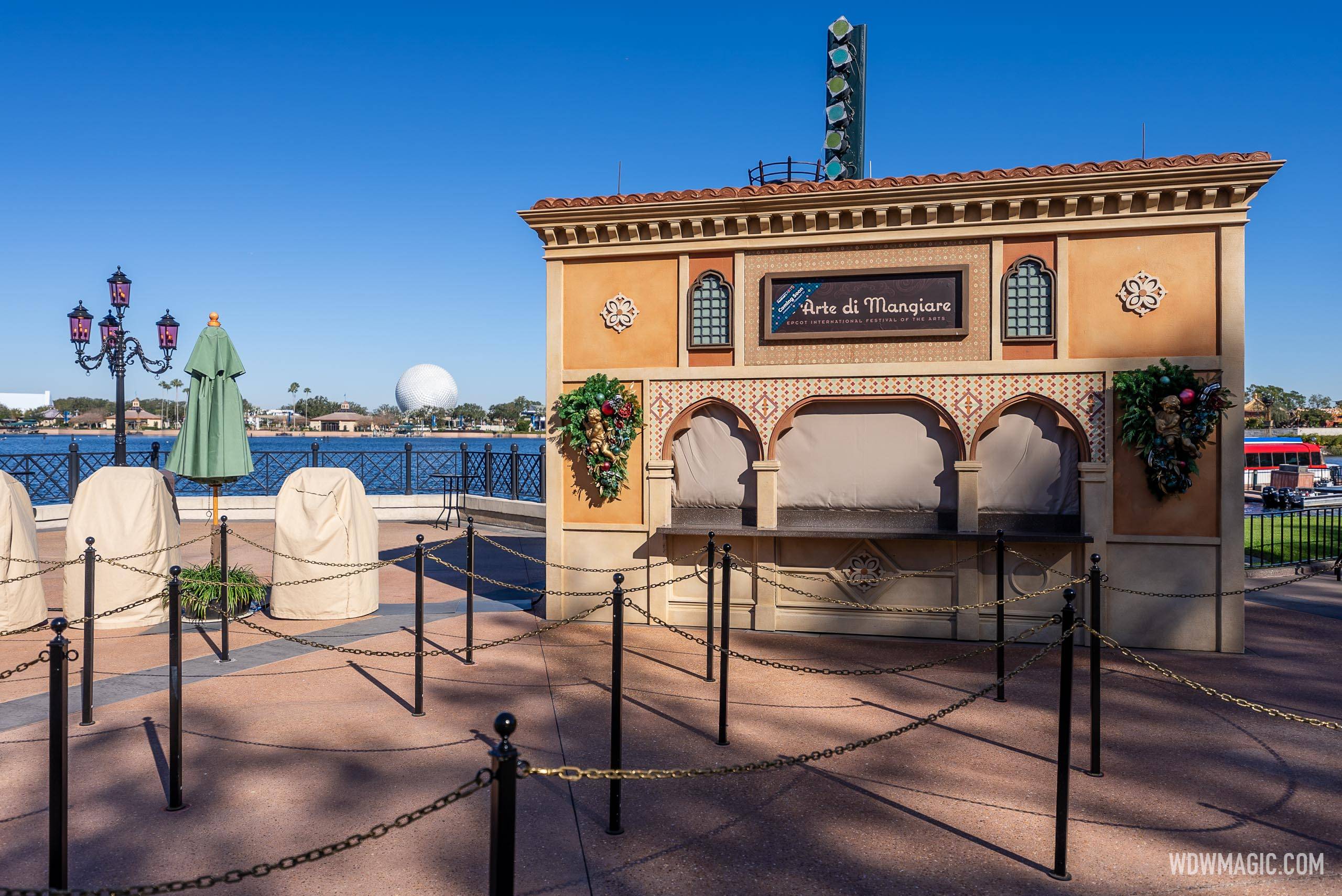 2025 EPCOT International Festival of the Arts Food Studio Kiosk Preparations