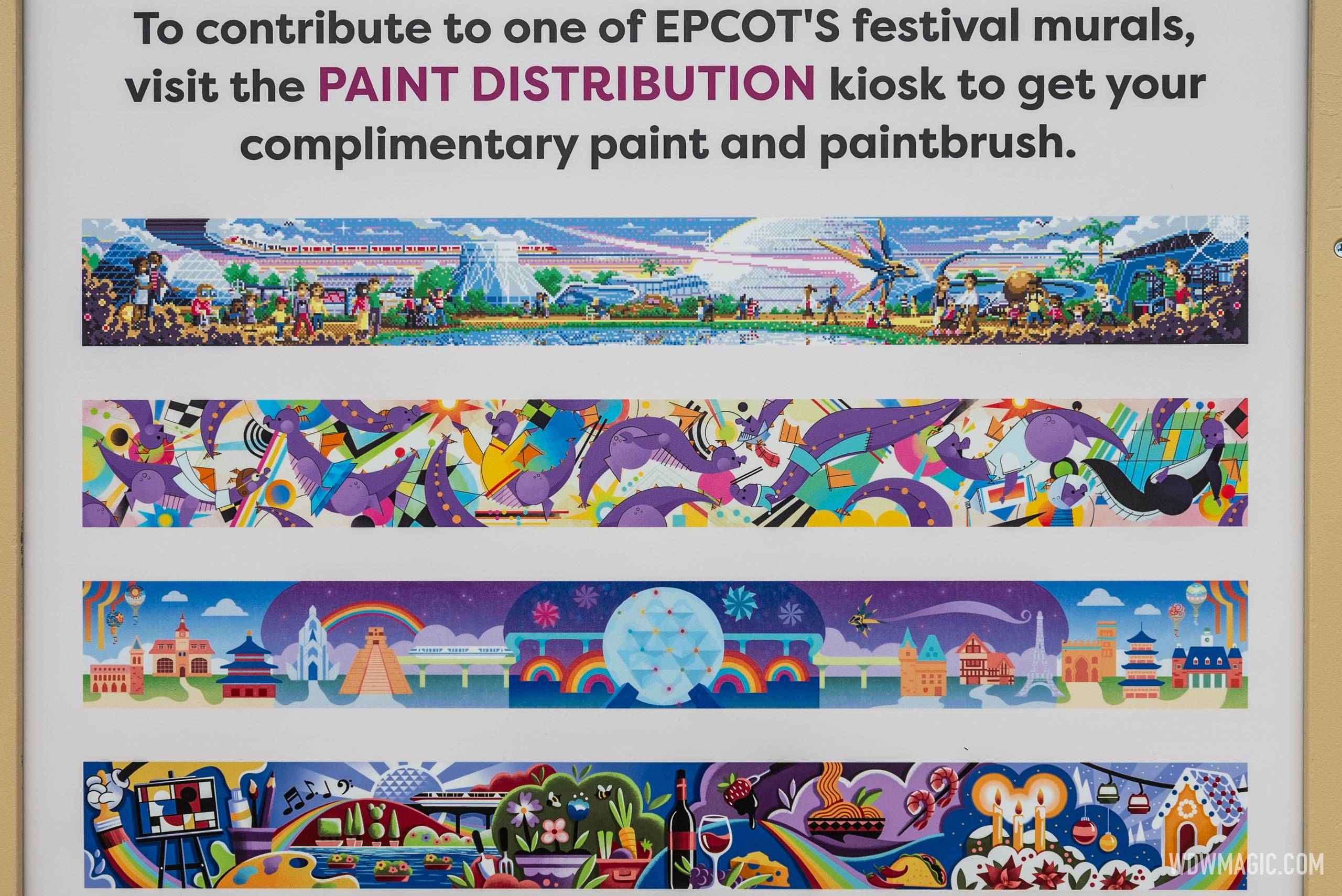 2025 EPCOT International Festival of the Art Expression Section Murals