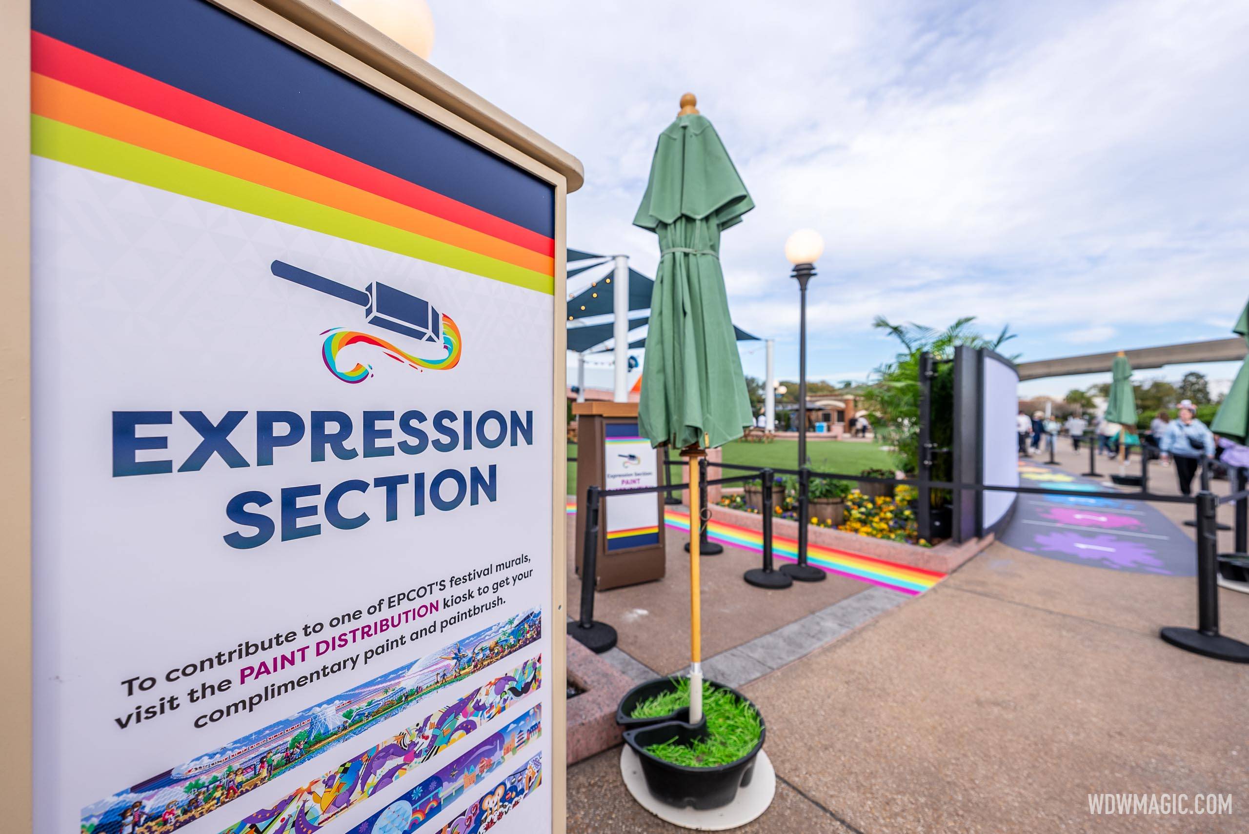 2025 EPCOT International Festival of the Art Expression Section Murals