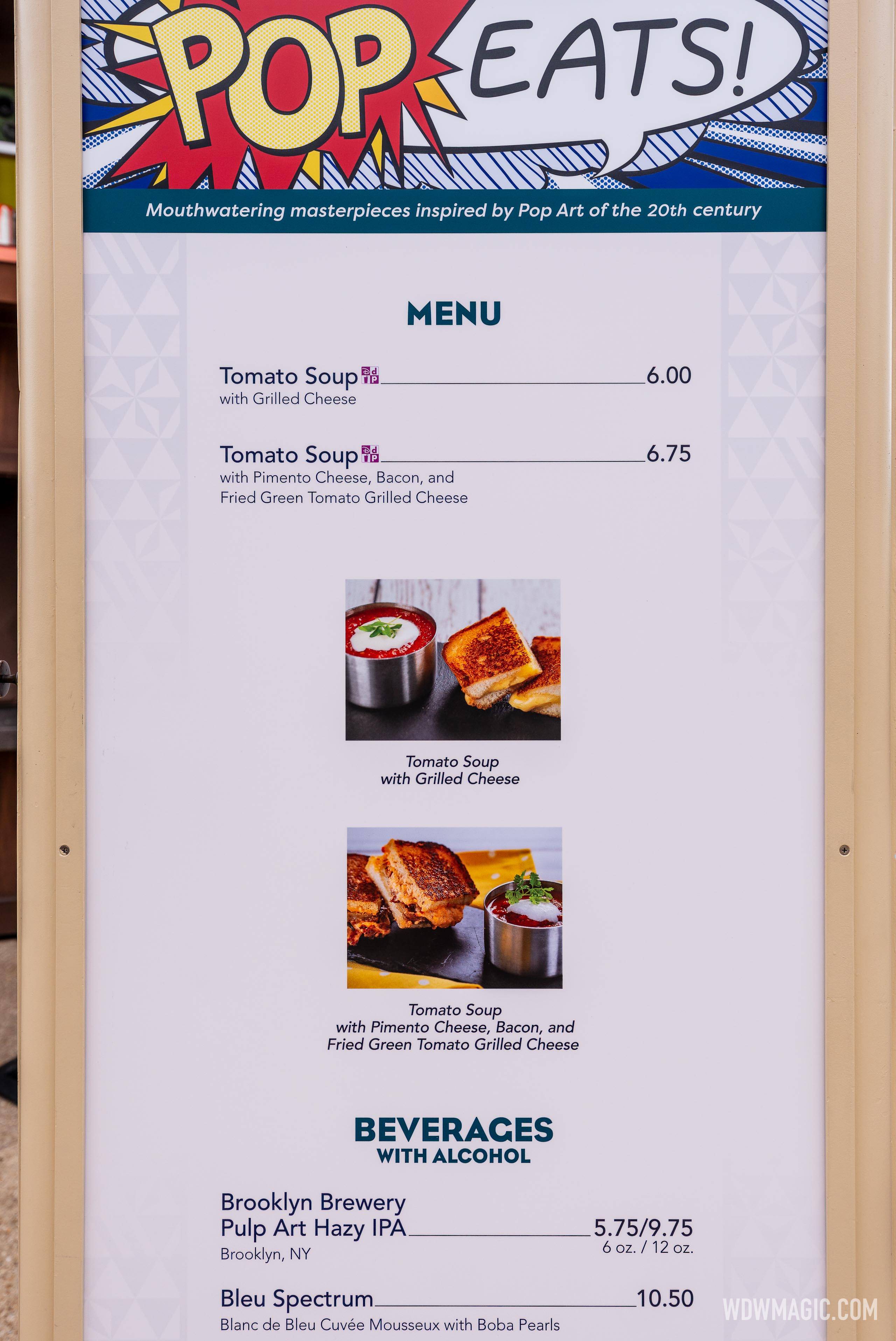 Pop Eats Menu