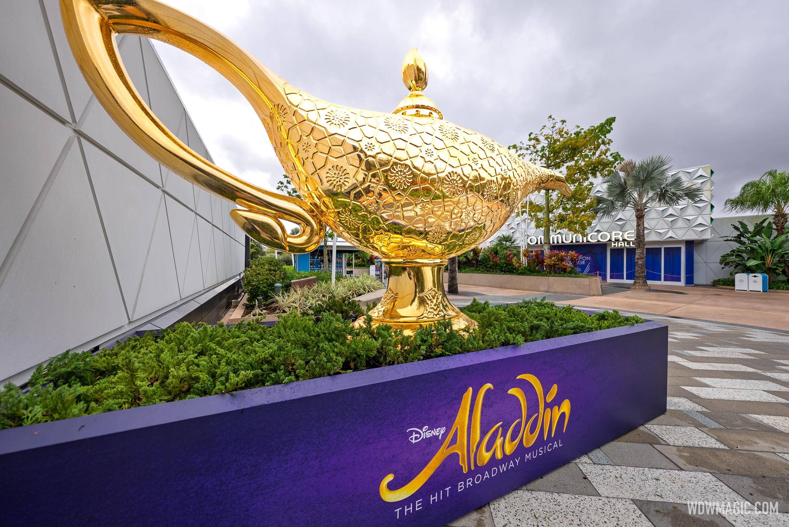 Giant Genie's Lamp From New Amsterdam Theatre Arrives at EPCOT Festival of the Arts 2026
