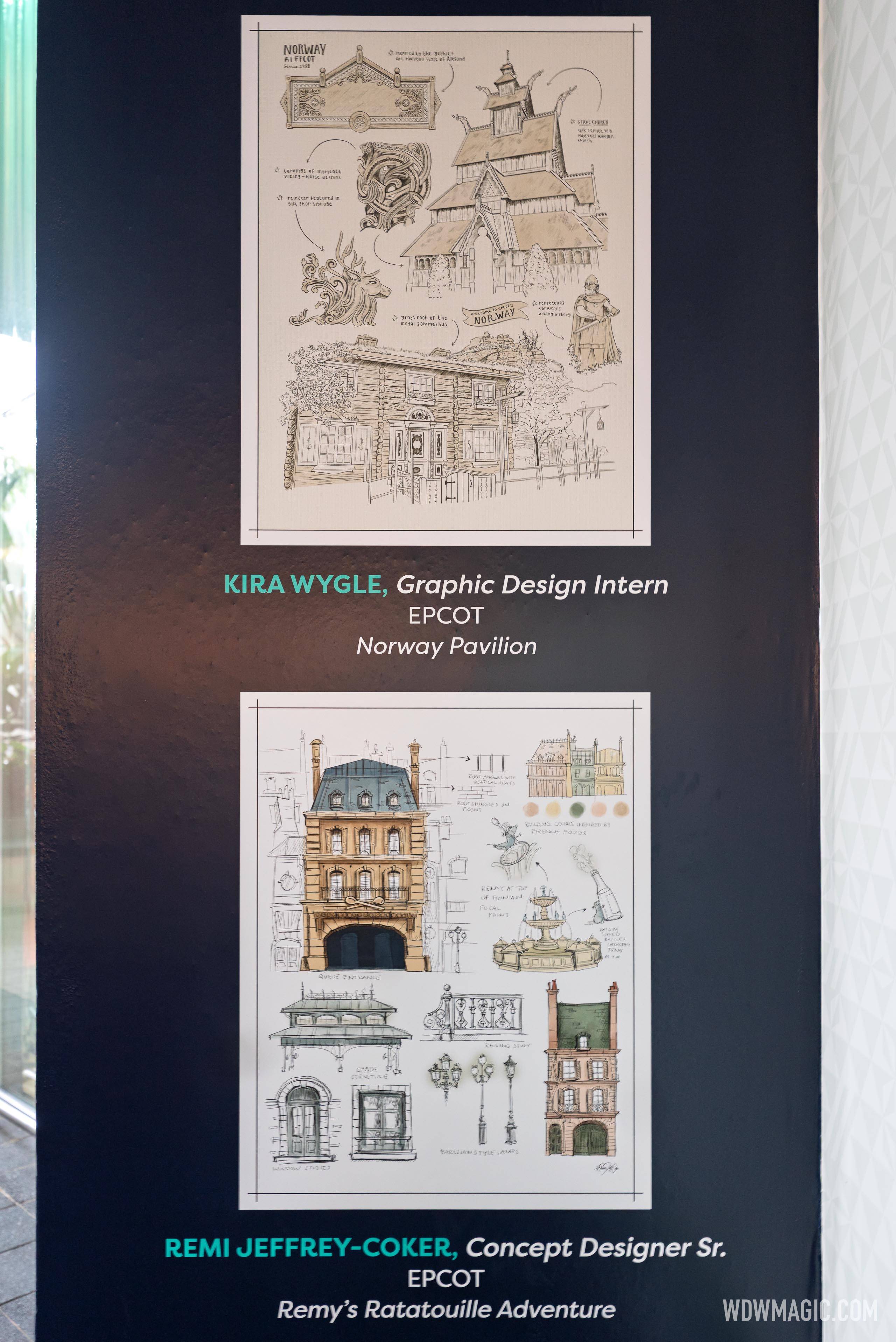 Drawing on Inspiration - Once Upon a Sketch Imagineering Concept Art Display