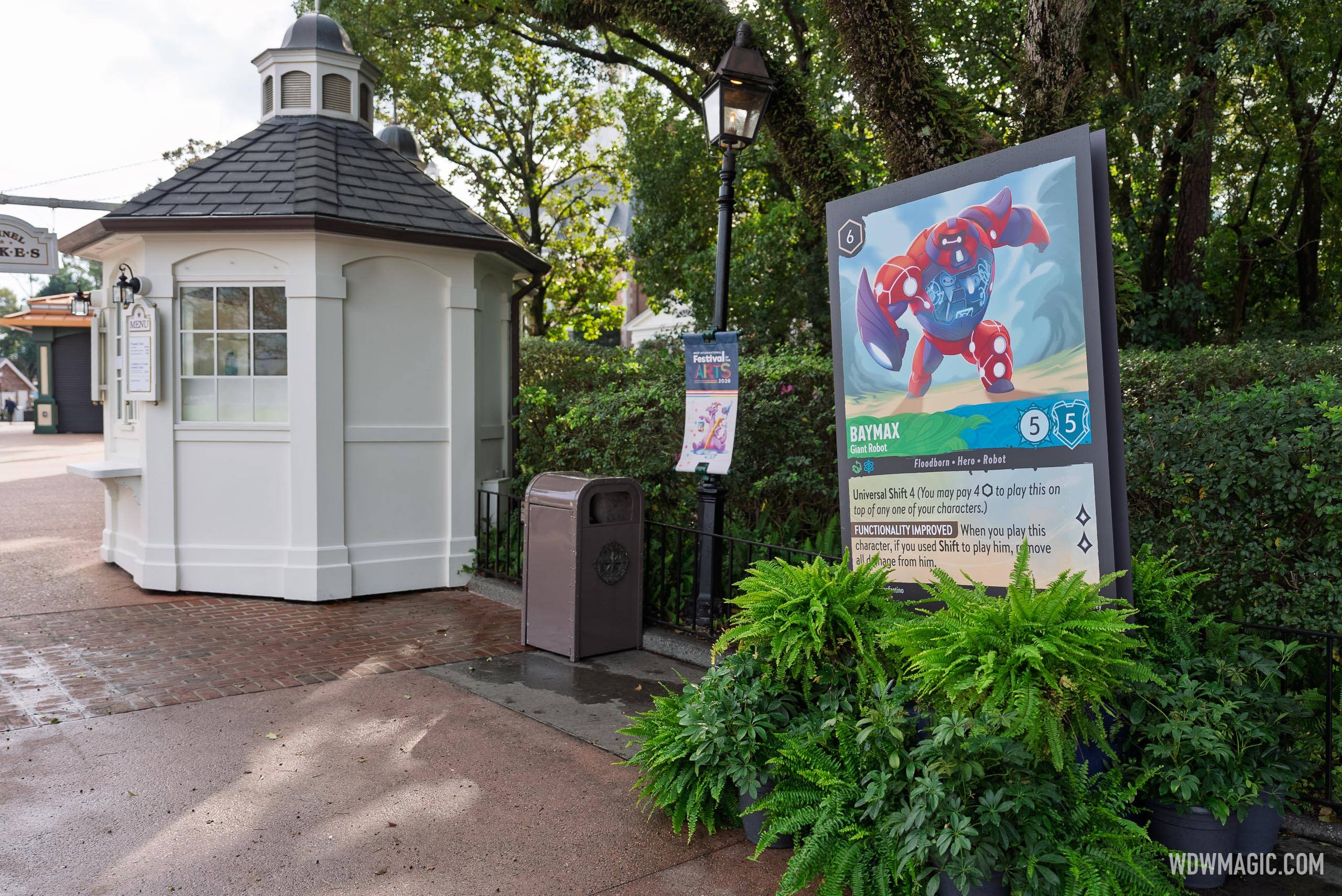 Baymax between American Adventure and Japan