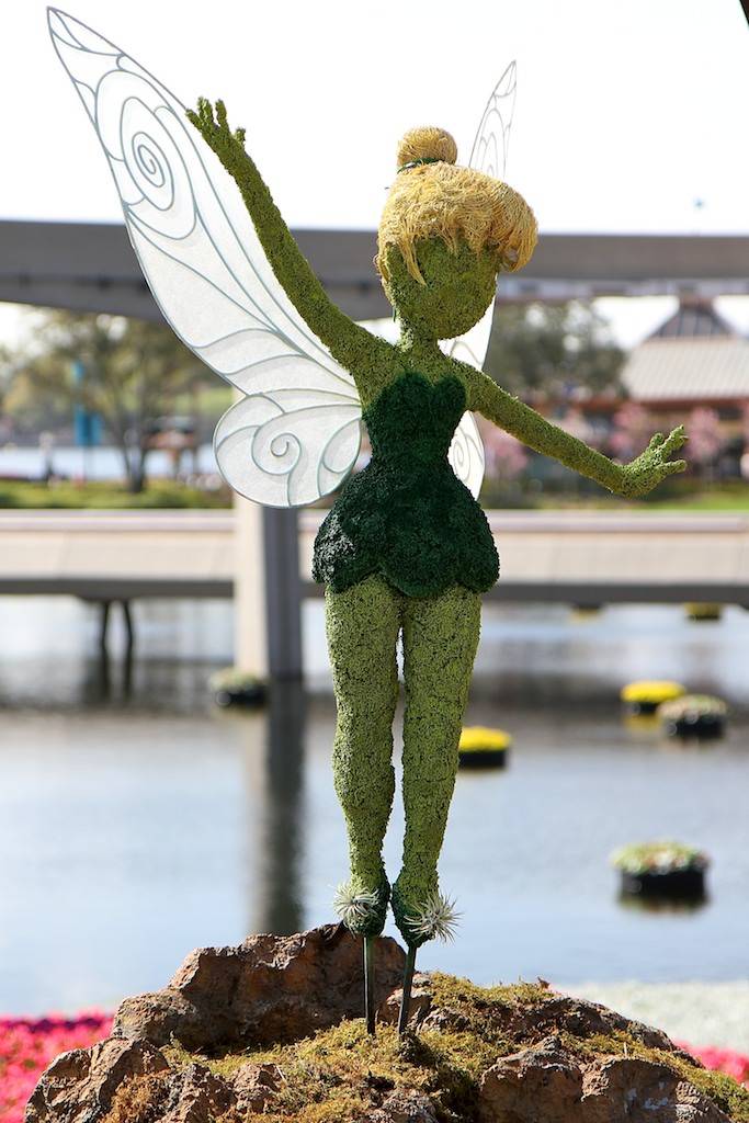 Tinker Bell fairy topiary