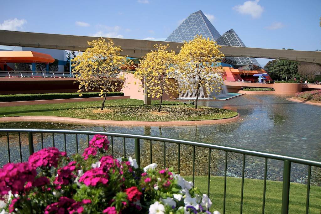 Future World West with stunning flowers in bloom