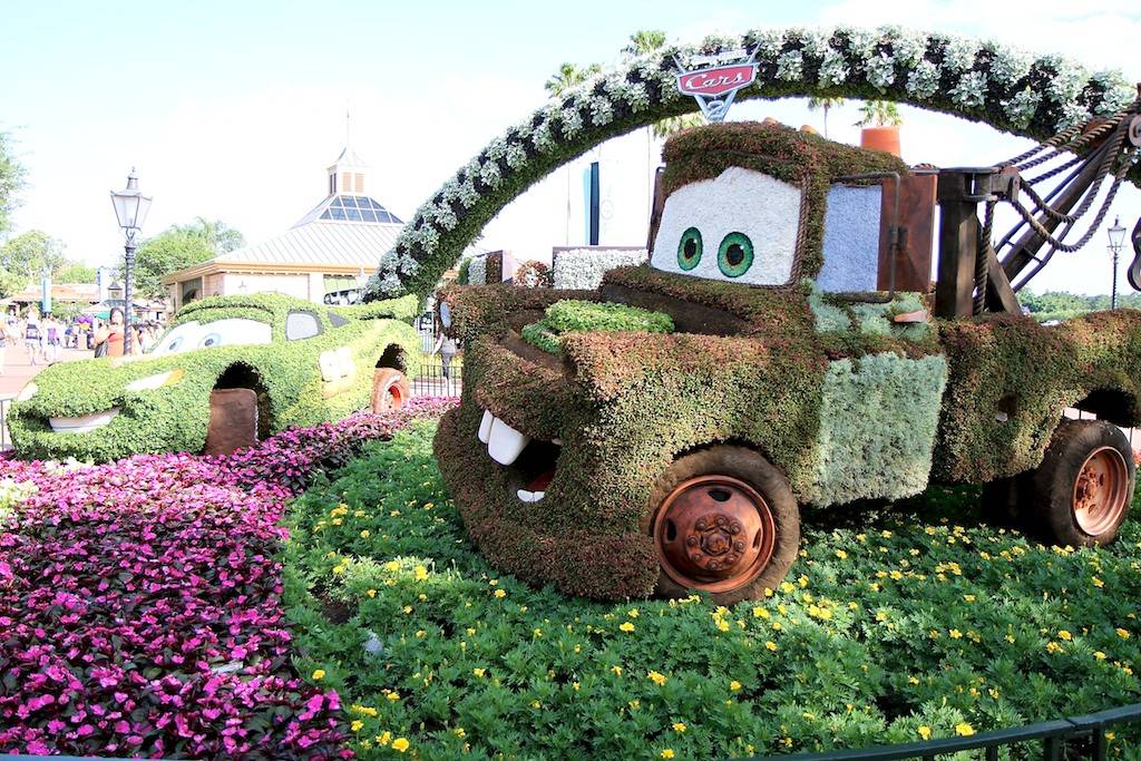 PHOTOS - Mater topiary joins the Epcot Flower and Garden Festival