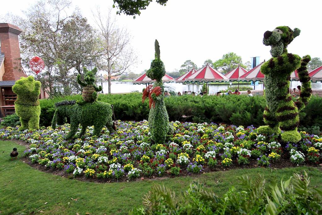 PHOTOS - Preparations for the Epcot Flower and Garden Festival