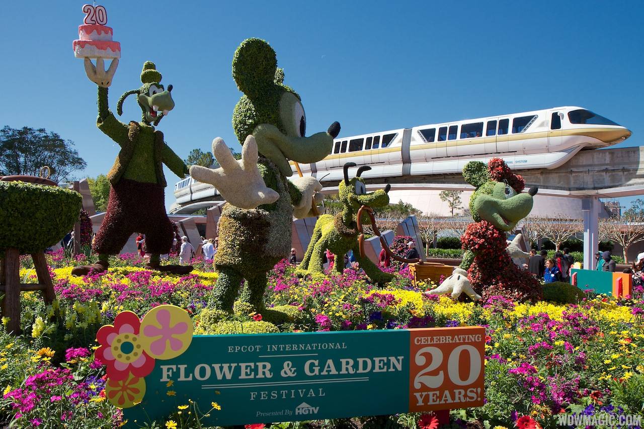 2013 Epcot Flower and Garden Festival - Main entrance display