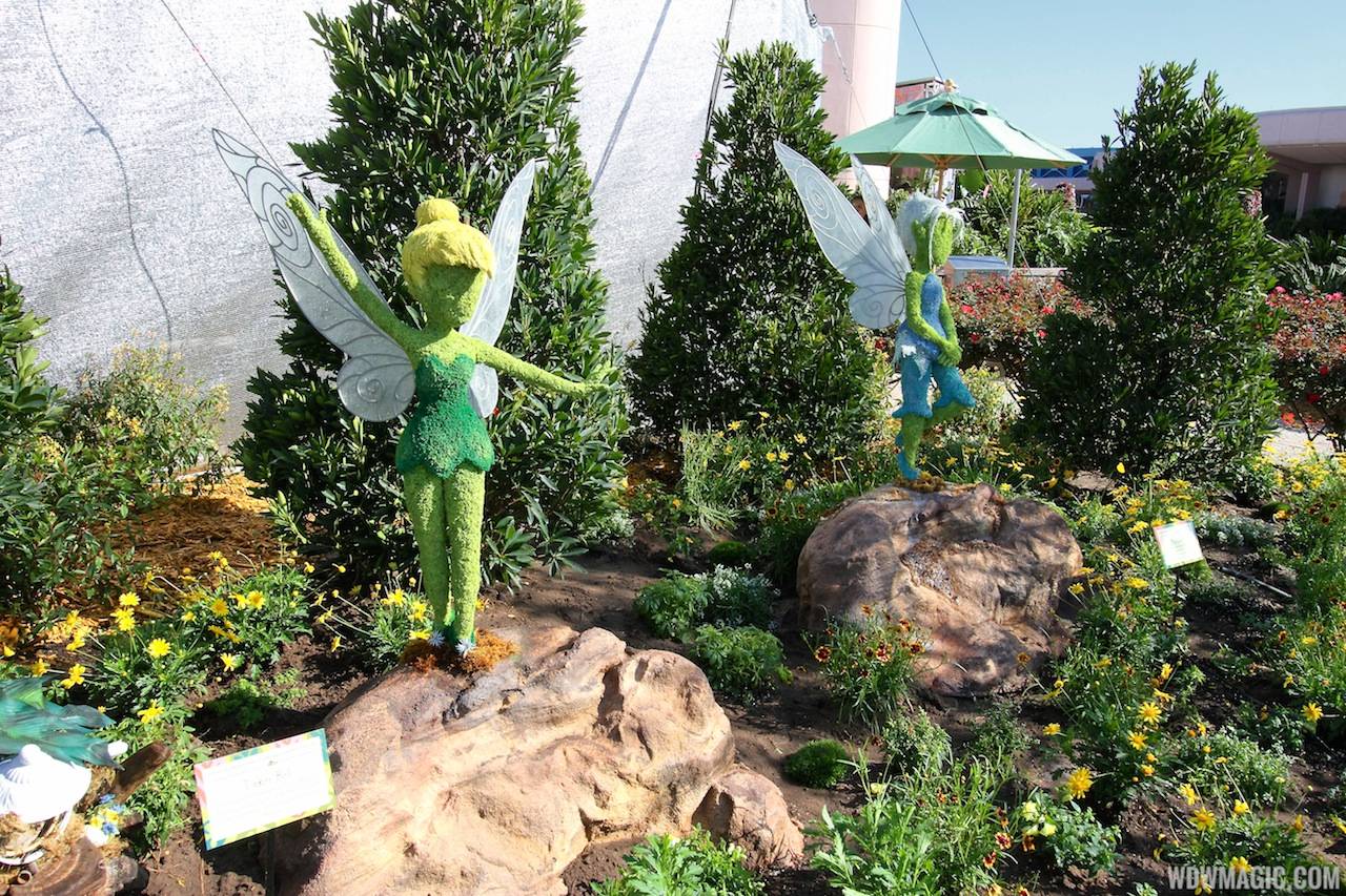 2013 Epcot Flower and Garden Festival - Tinker Bell's Butterfly House entrance topiary
