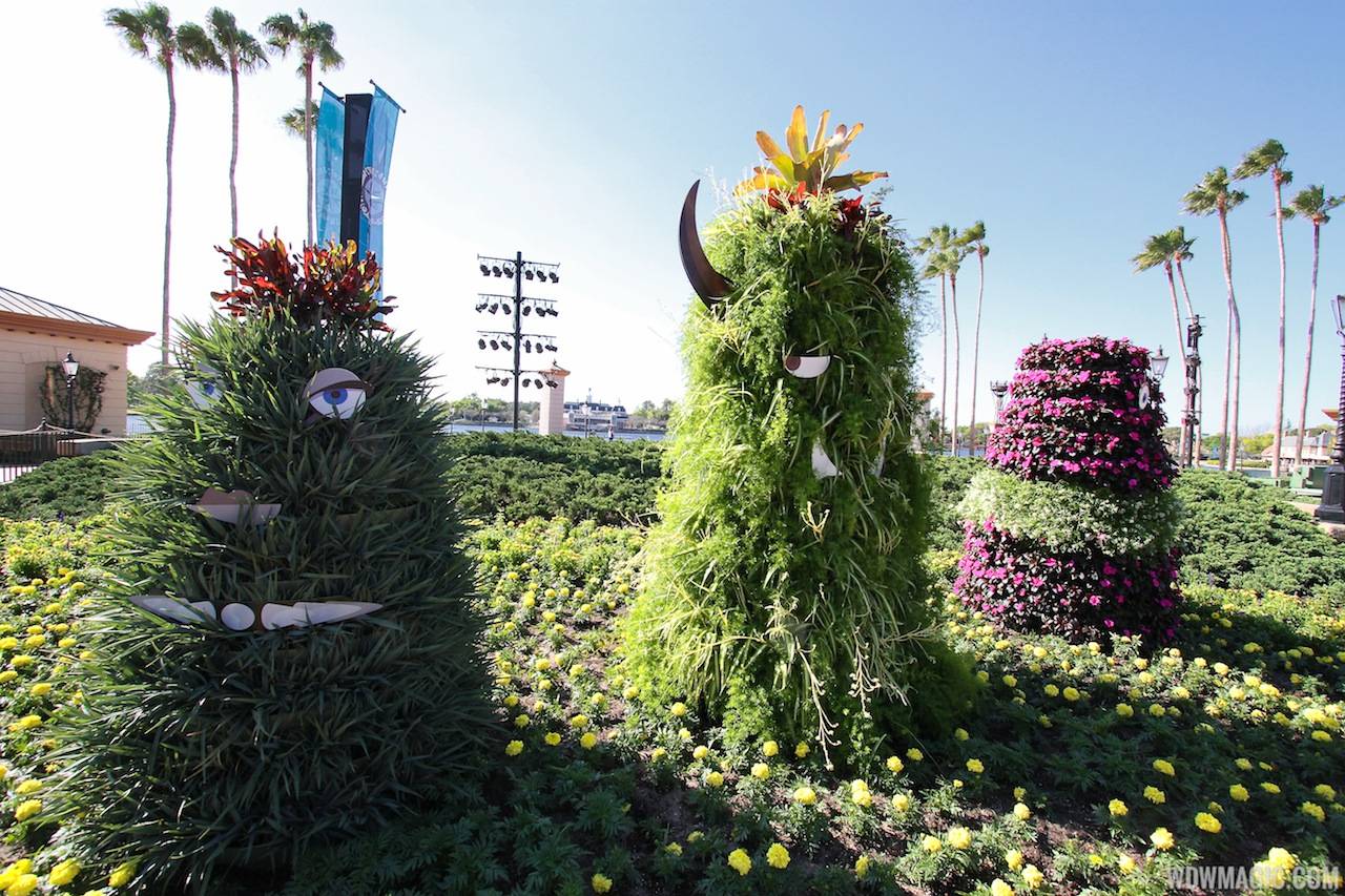 2013 Epcot Flower and Garden Festival - Monsters Inc University topiary