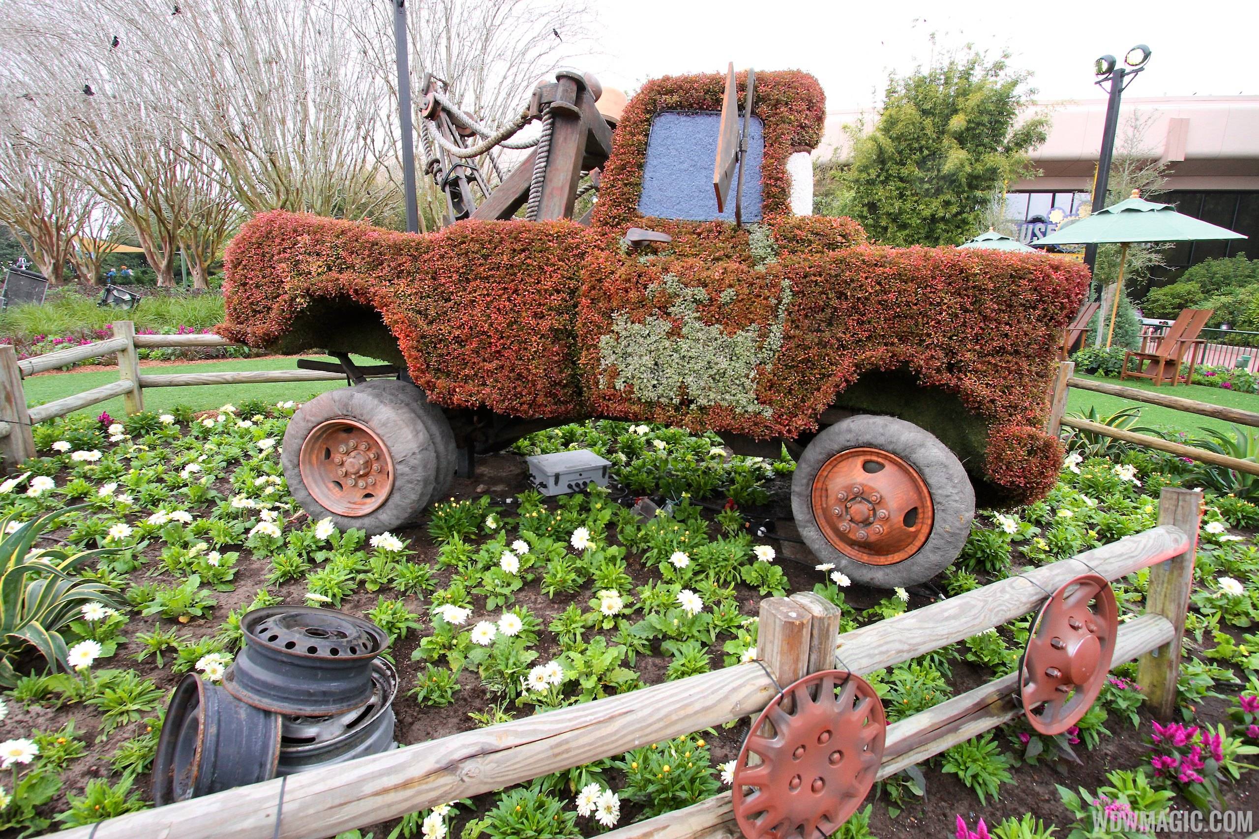 2014 Epcot Flower and Garden Festival - Mater topiary