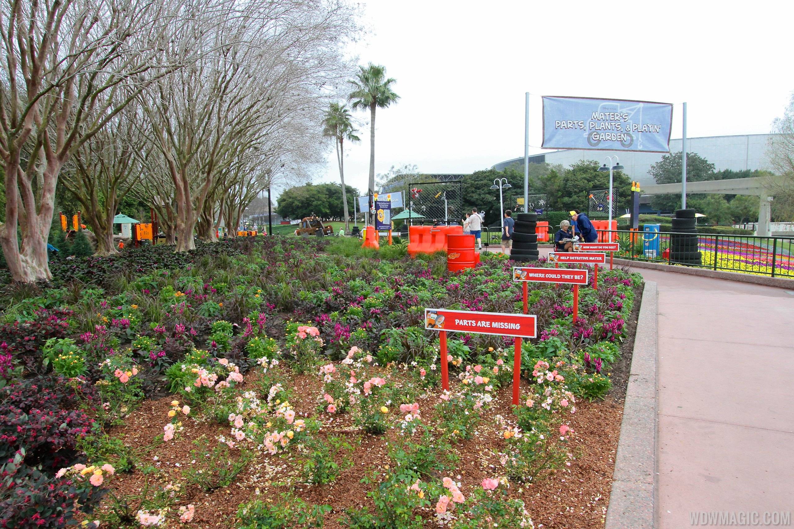 2014 Epcot Flower and Garden Festival - Mater's Parts, Plants and Playin' garden