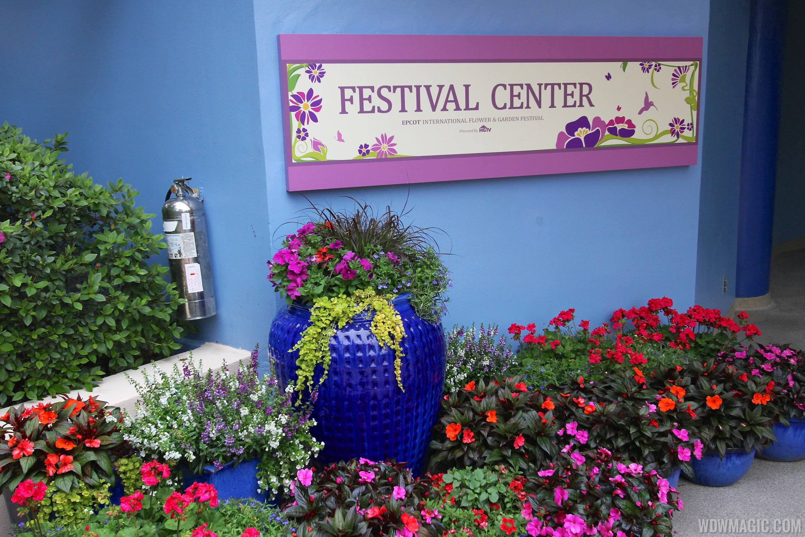 2014 Epcot Flower and Garden Festival - Festival Center signage