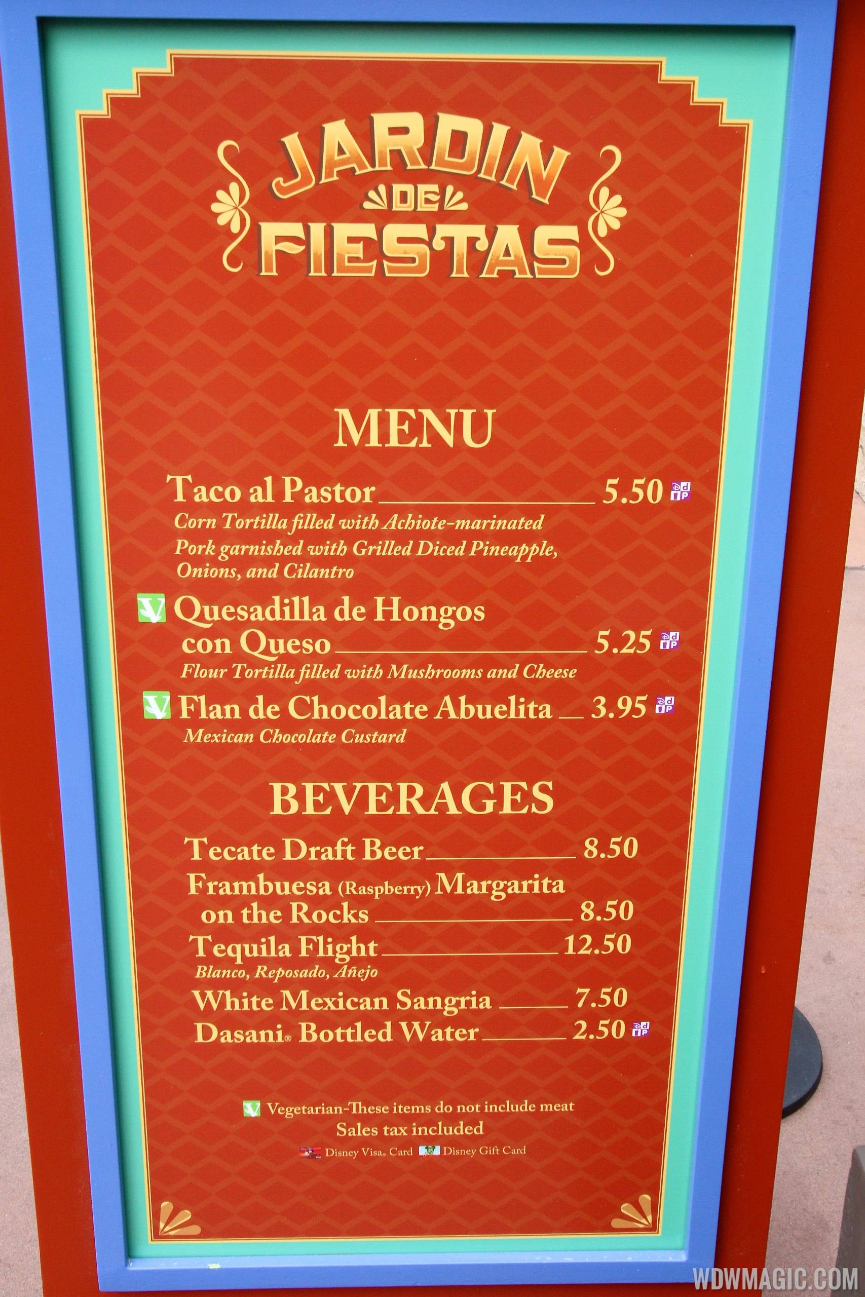 PHOTOS - 2014 Epcot Flower and Garden Festival Outdoor Kitchens menus and pricing