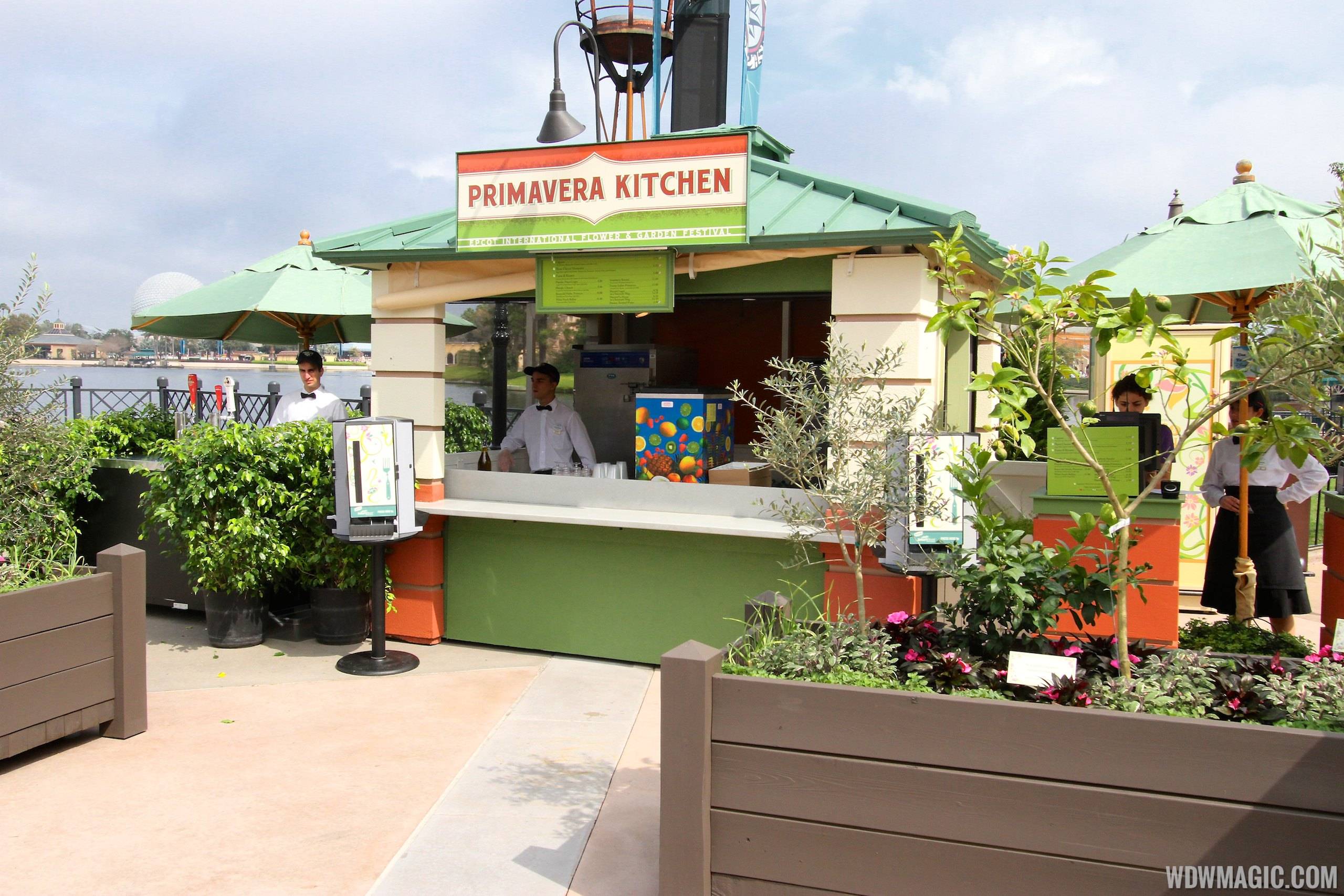 2014 Epcot Flower and Garden Festival Outdoor Kitchen kiosks - Primavera Kitchen kiosk