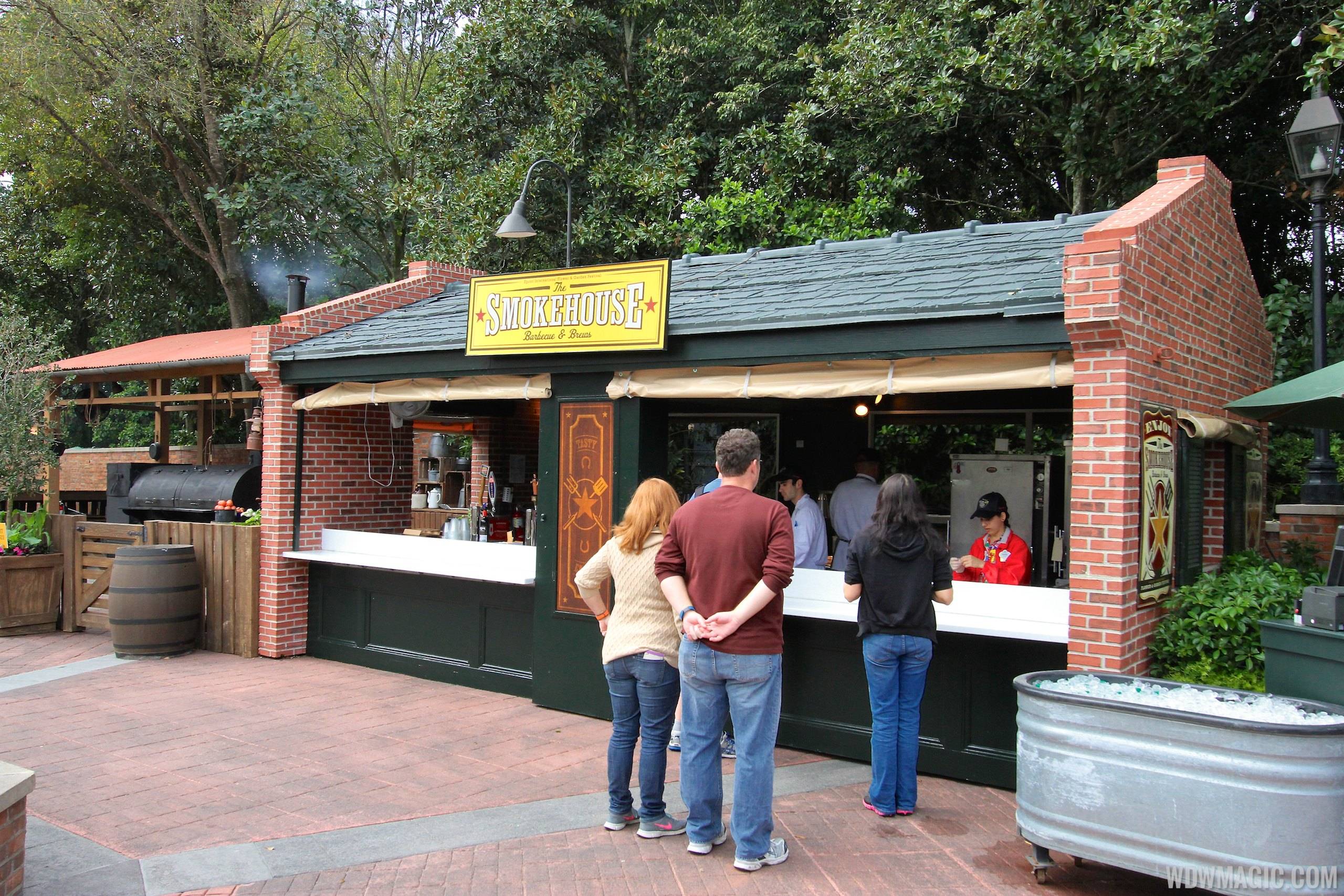 2014 Epcot Flower and Garden Festival Outdoor Kitchen kiosks - The Smokehouse kiosk