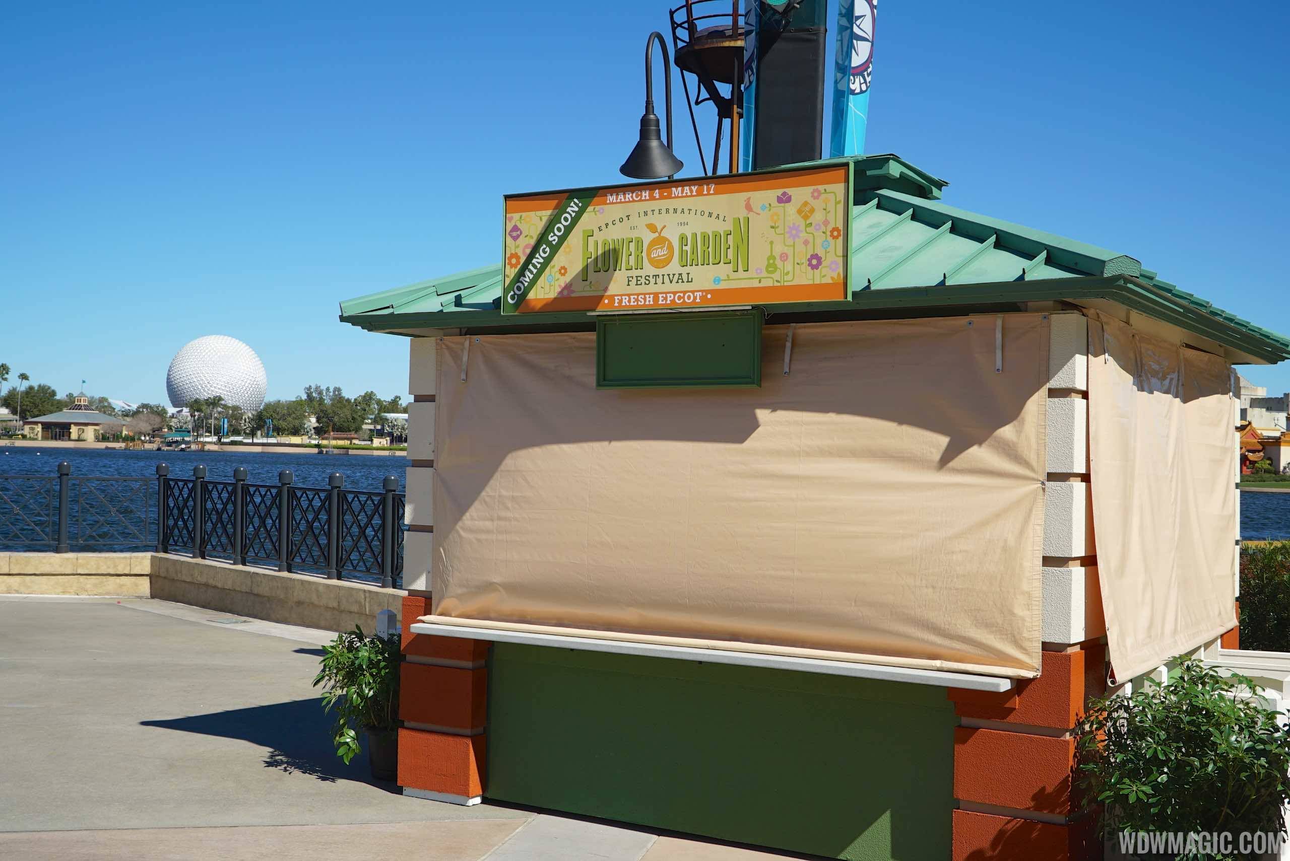 PHOTOS - Topiary and Outdoor Kitchens now being put in place ahead of the 2015 Epcot International Flower and Garden Festival