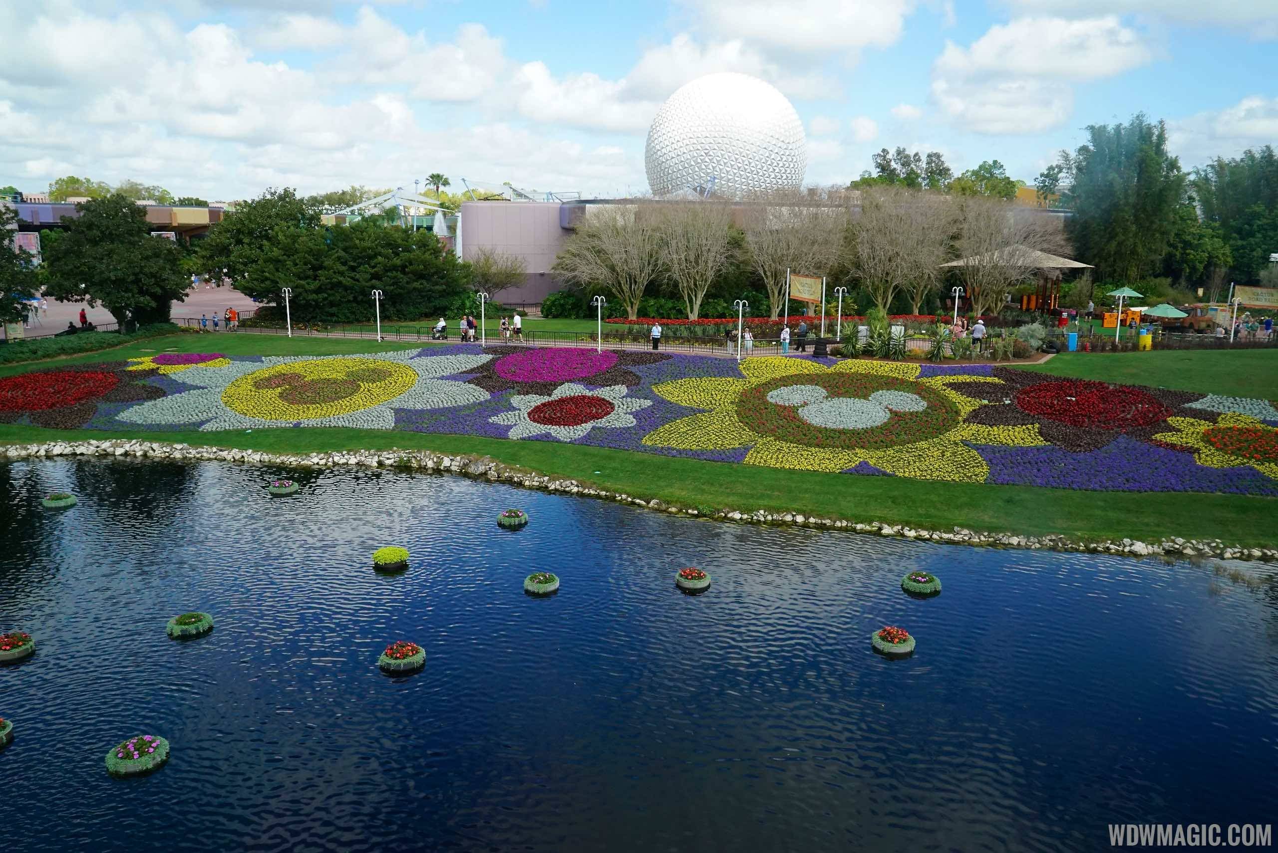 2015 Epcot Flower and Garden Festival - Future World flowers