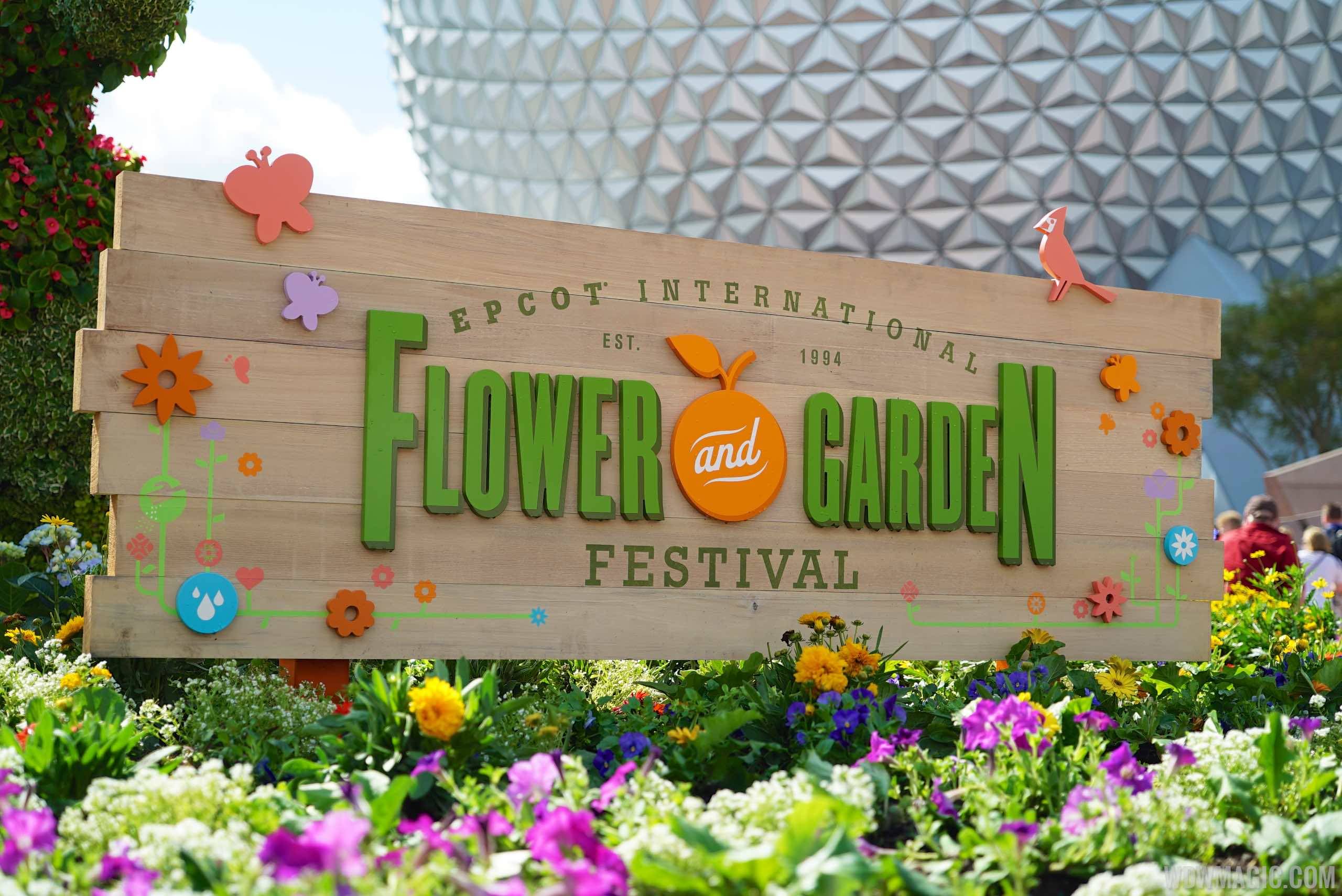 2015 Epcot Flower and Garden Festival - Main entrance sign