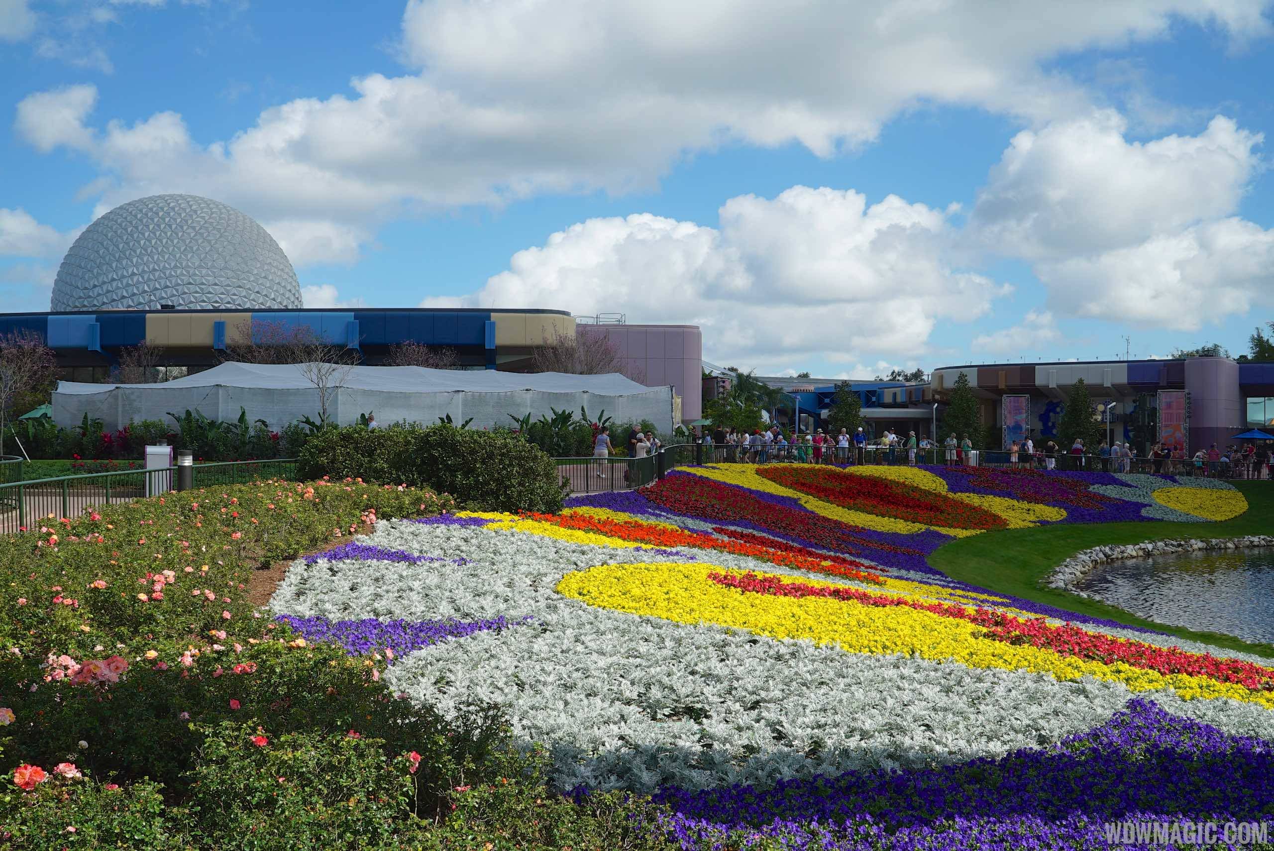 2015 Epcot Flower and Garden Festival - Future World flower display